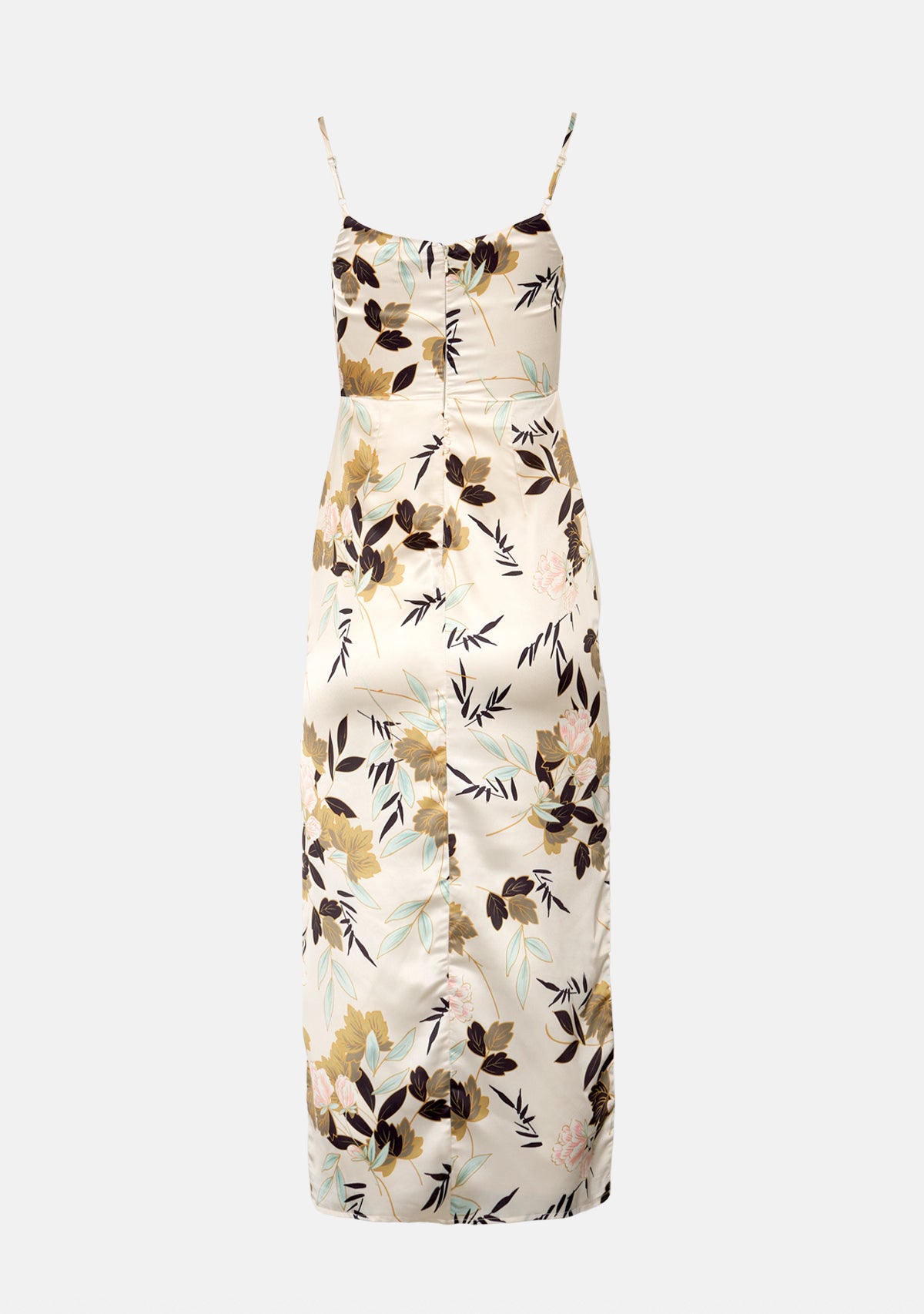 Floral Cowl Midi Dress
