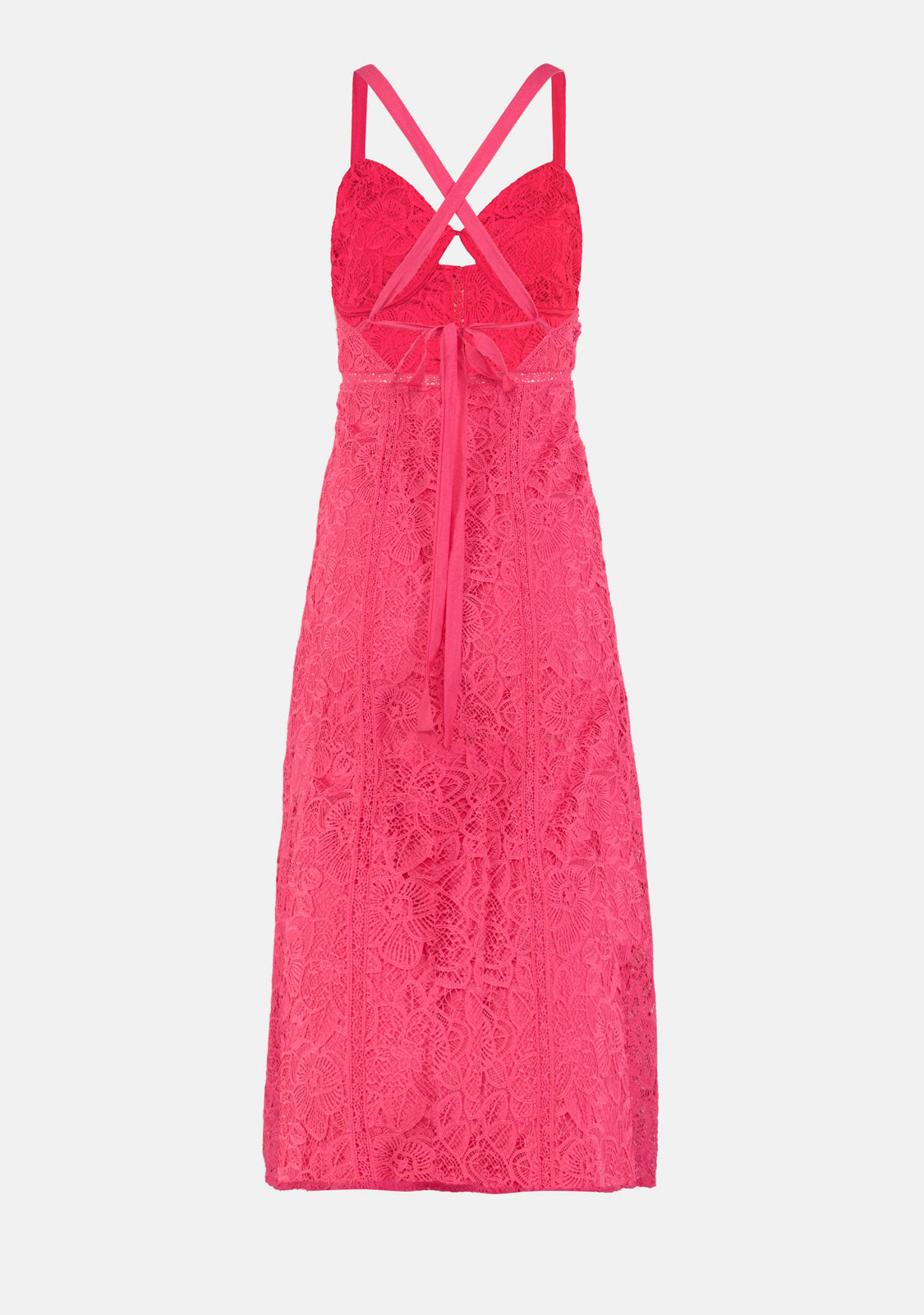 Tie Back Lace Midi Dress The Latest Scoop