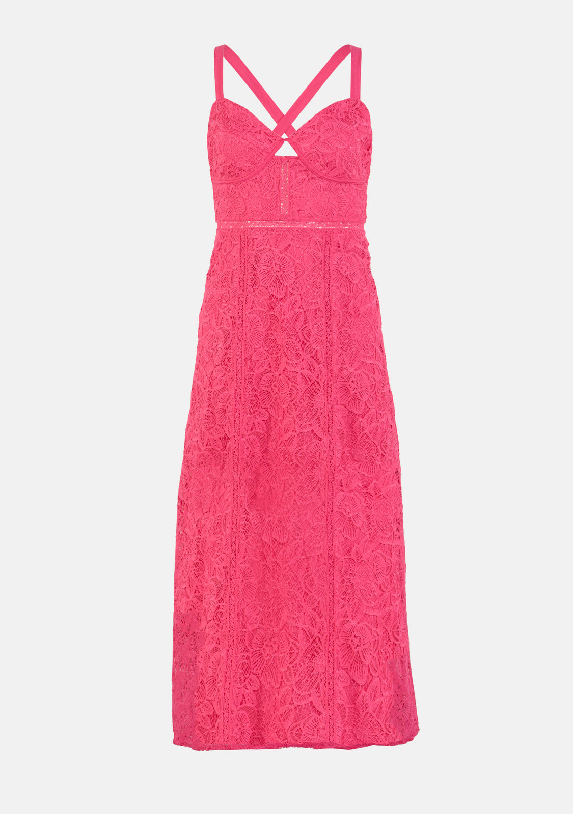 Tie Back Lace Midi Dress The Latest Scoop