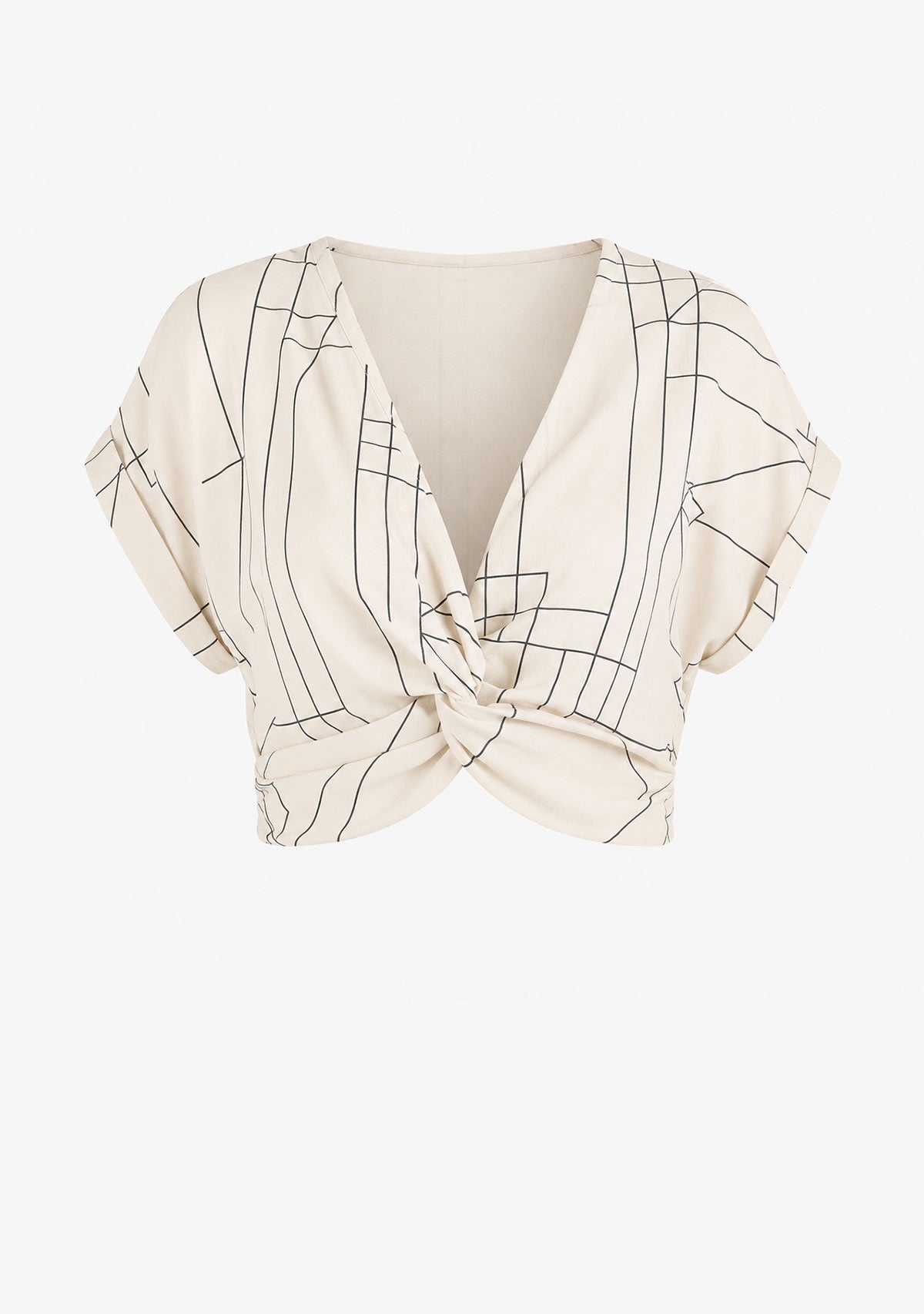 Multi Grid Pattern Knot Front Top Miou Muse