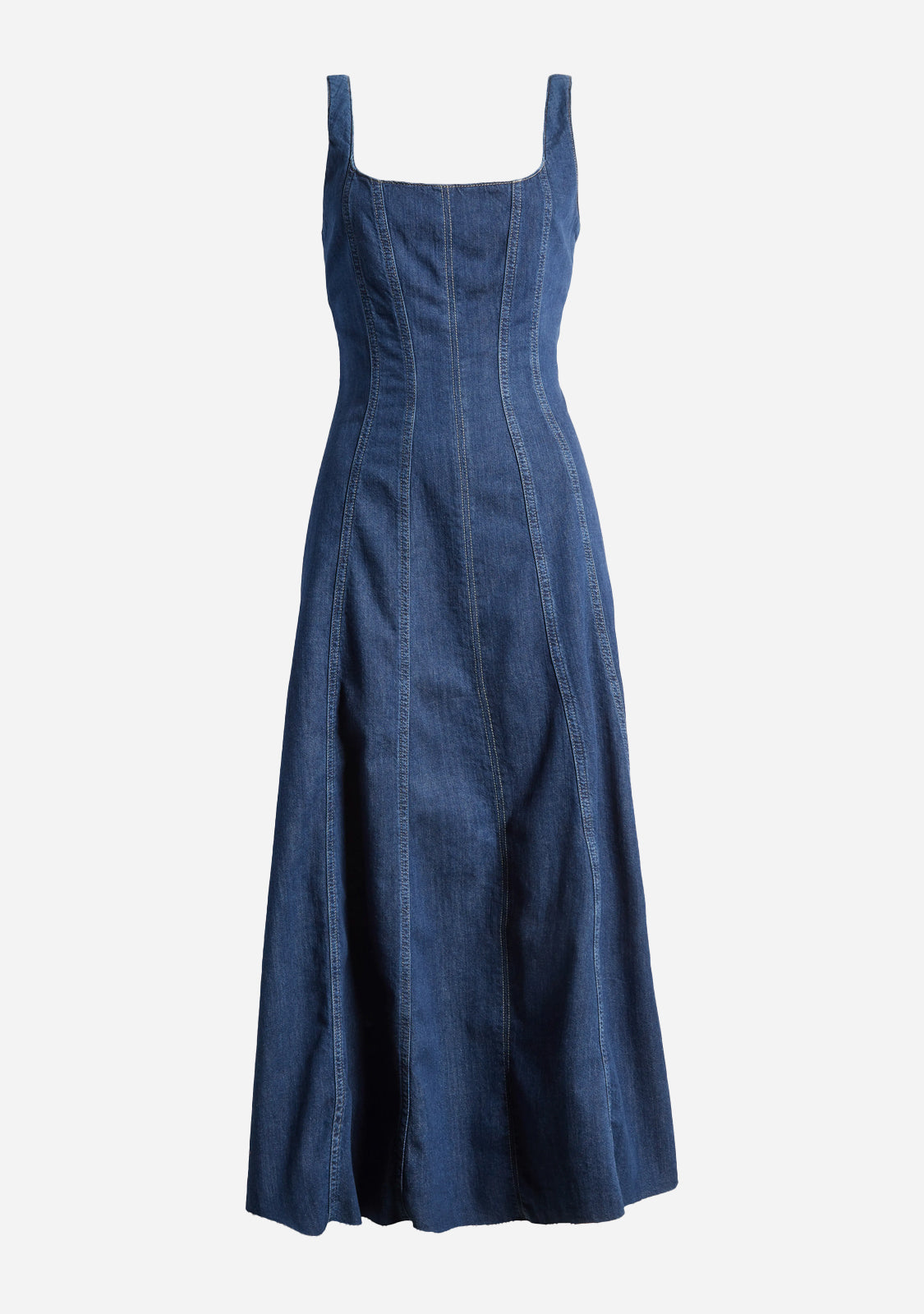 Denim long frock best sale