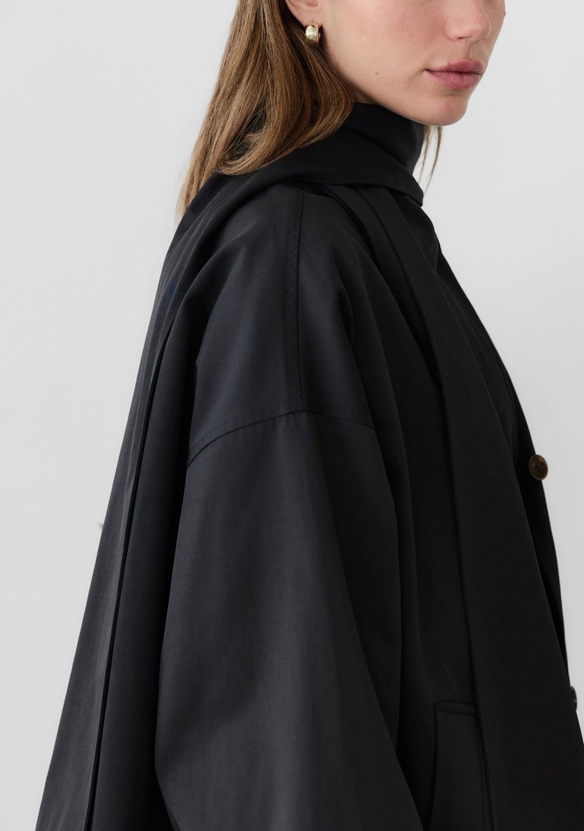 The Paloma Coat Black Mod Ref