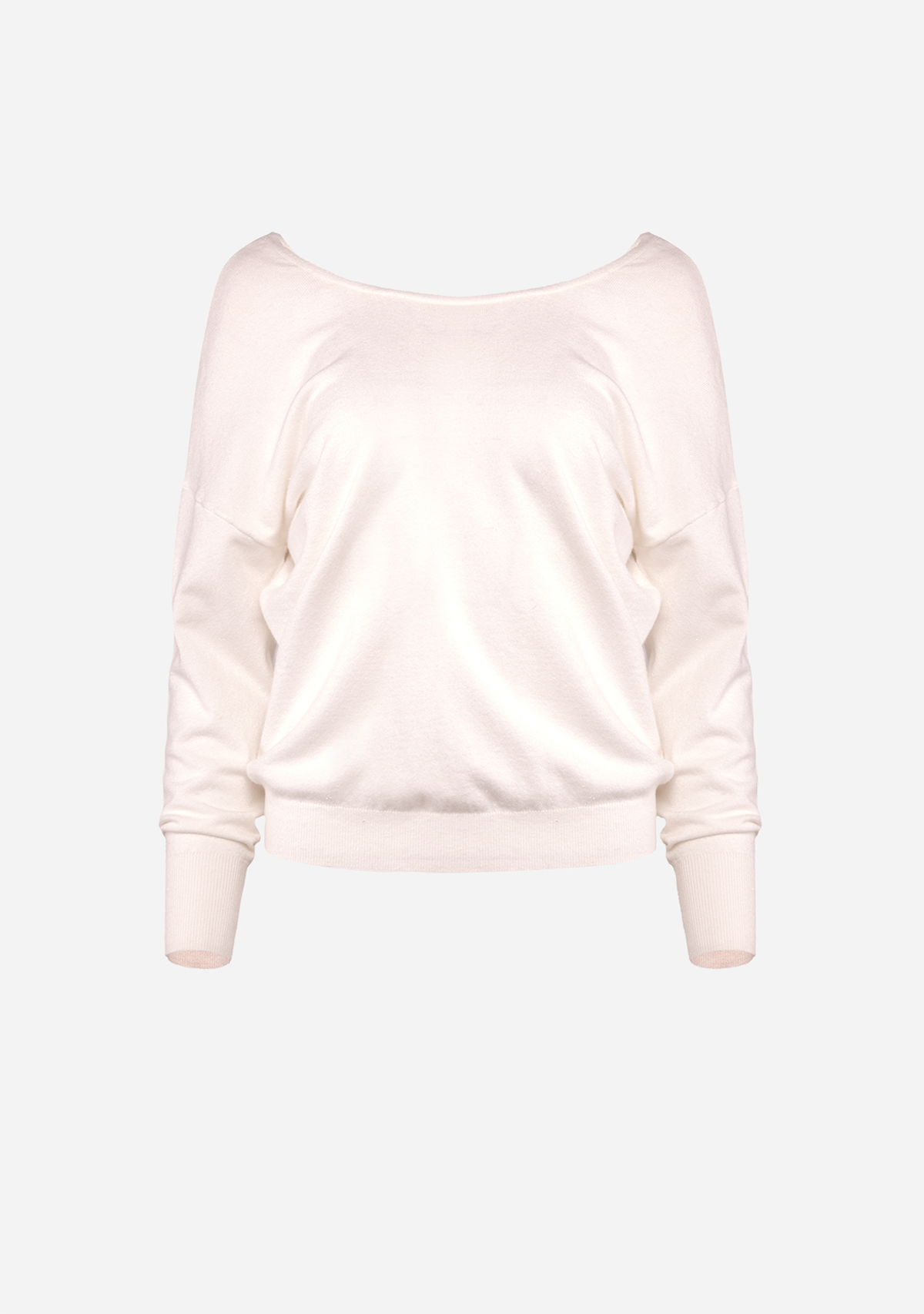 Relaxed Fit Crewneck Sweater Off White/Ecru
