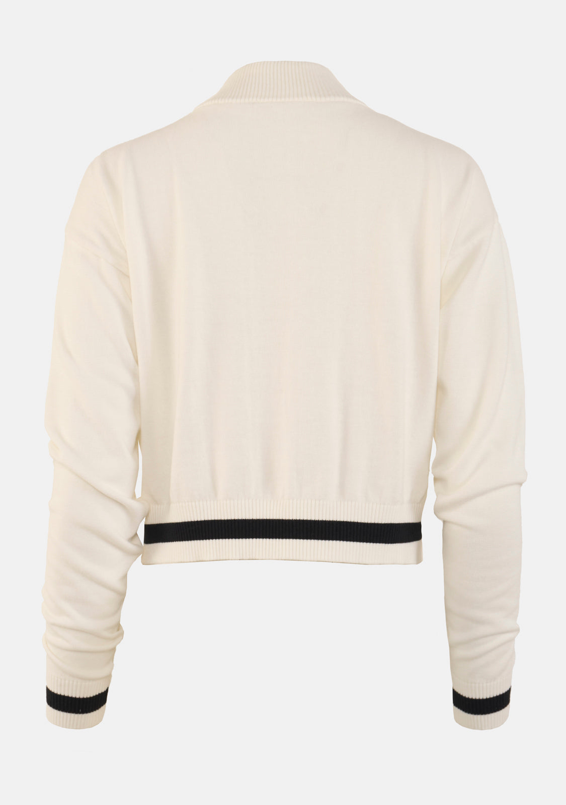 Lightweight Varsity Stripe Cotton Zip Up Jacket
