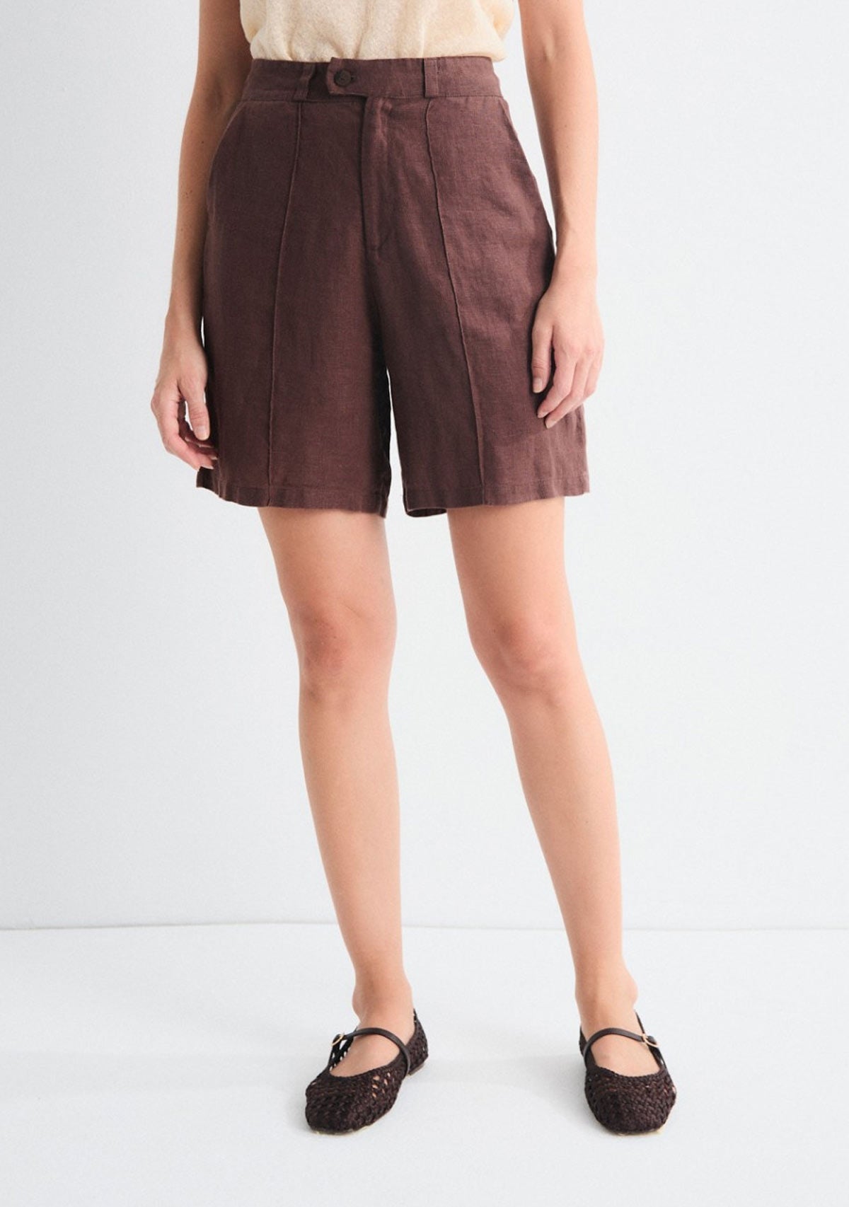 Arani Bermuda Short Brown Mus & Bombon