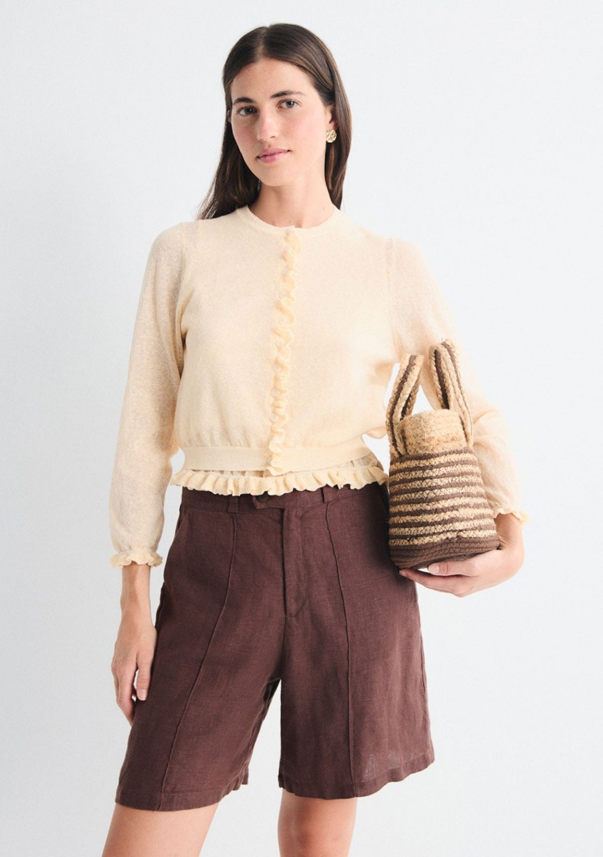 Arani Bermuda Short Brown Mus & Bombon