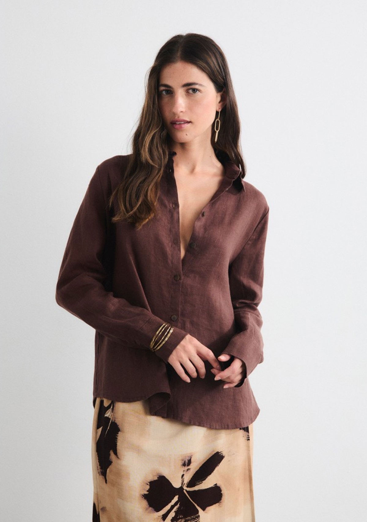 Aurora Blouse Brown