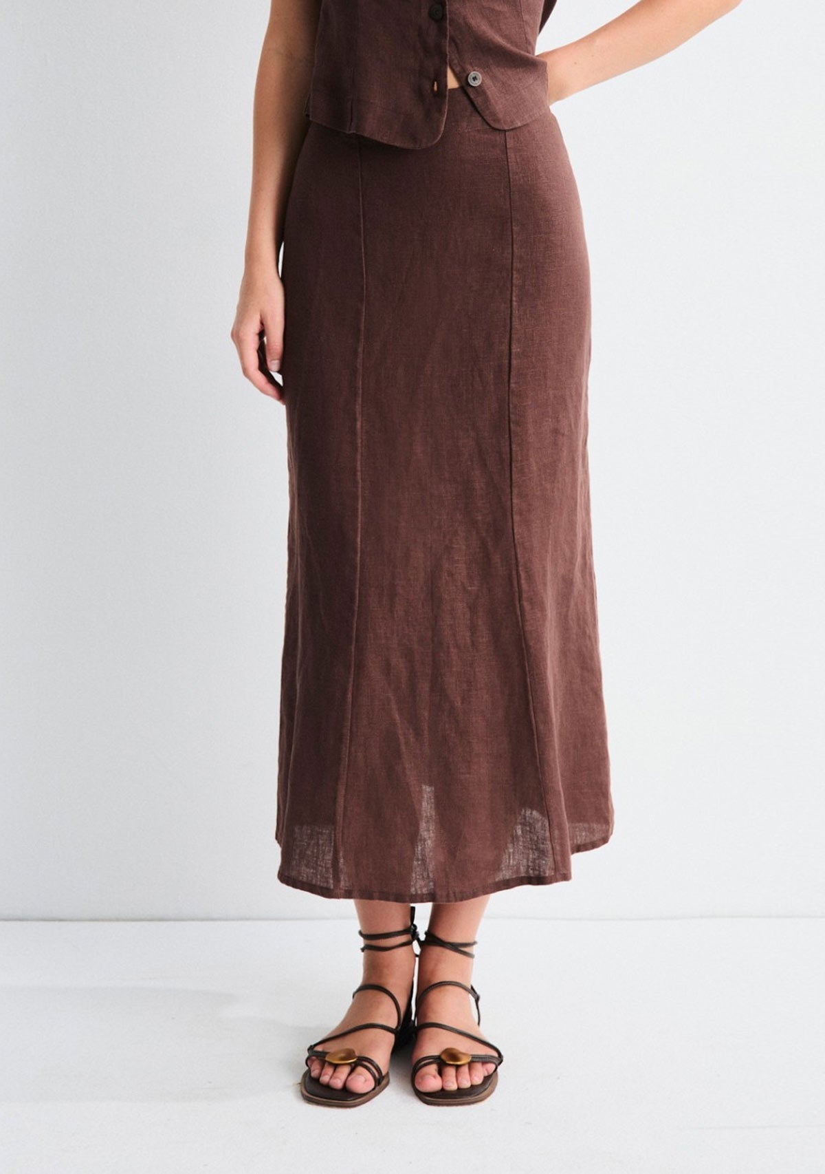 Cyra Skirt Brown Mus & Bombon