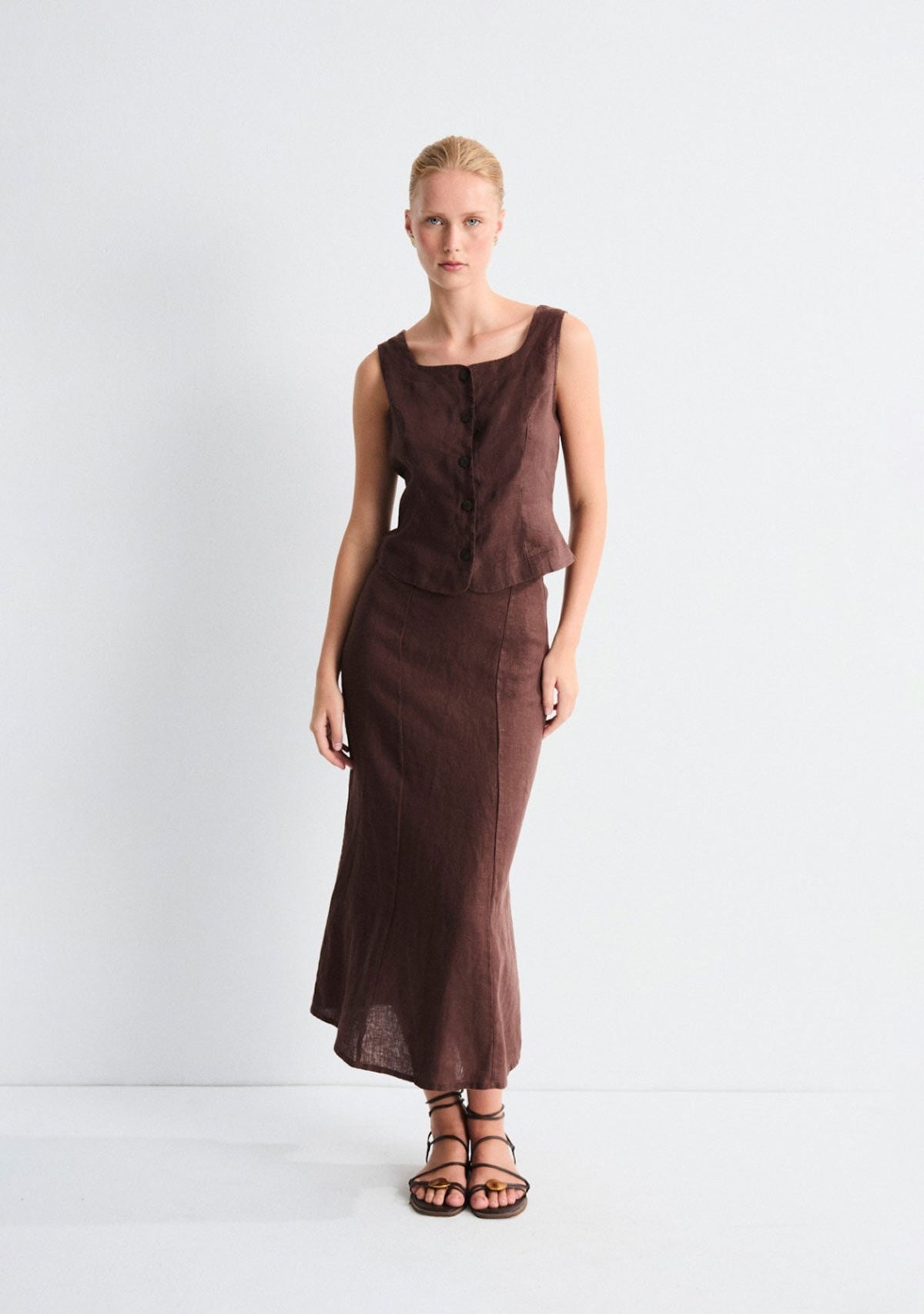 Cyra Skirt Brown Mus & Bombon
