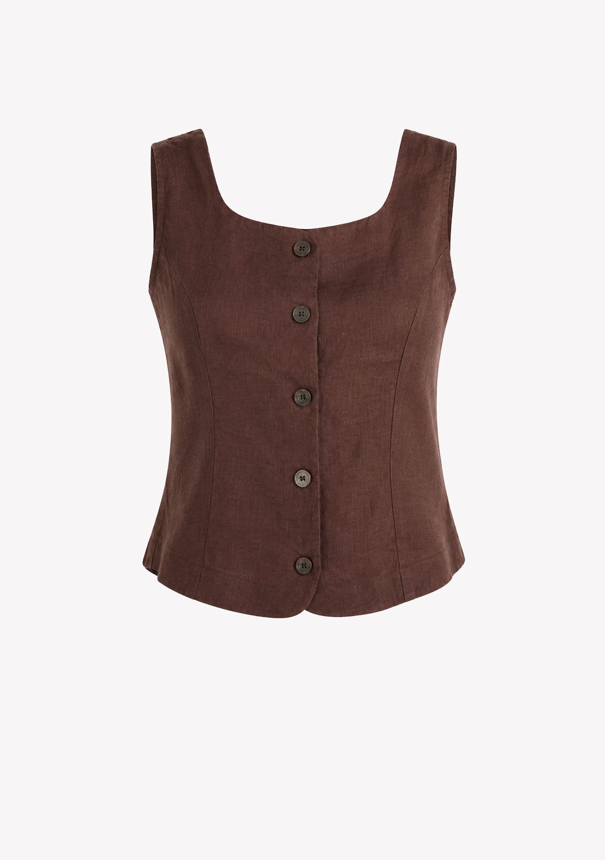 Cyra Top Brown Mus & Bombon