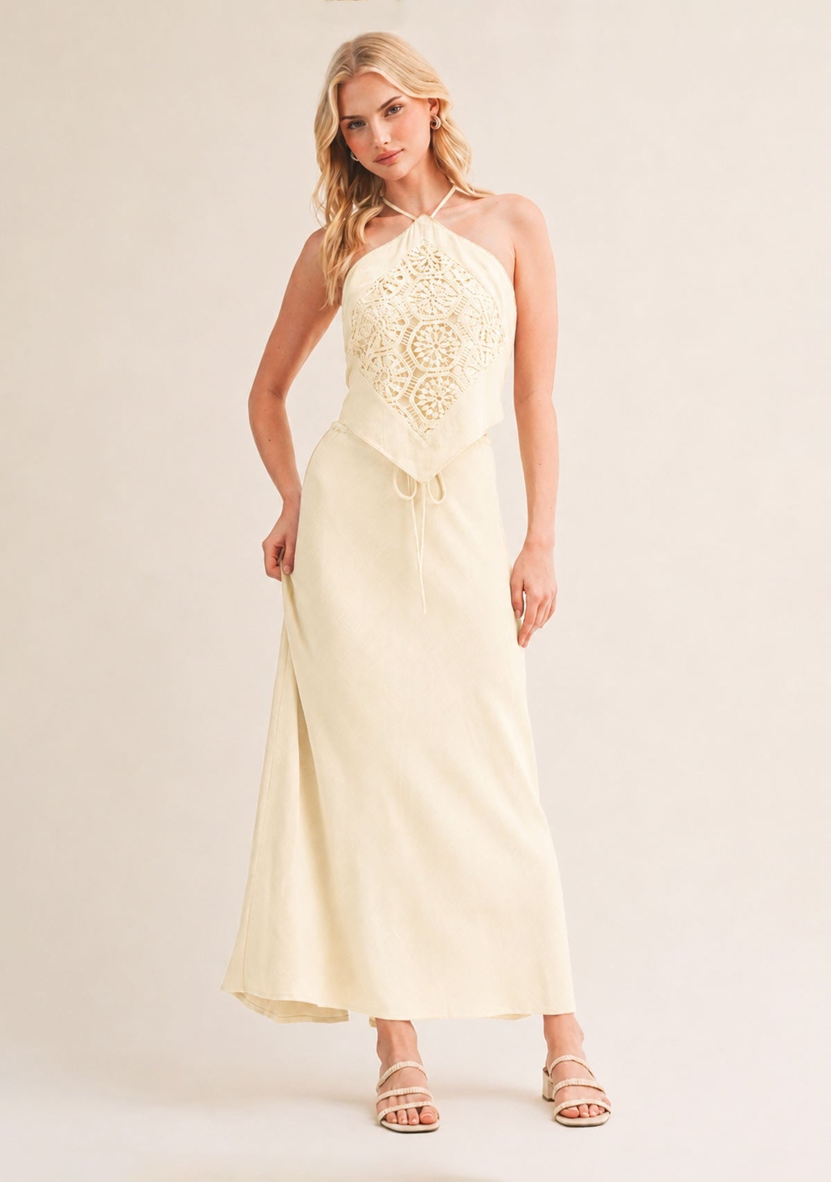 Drawstring Waist Skirt