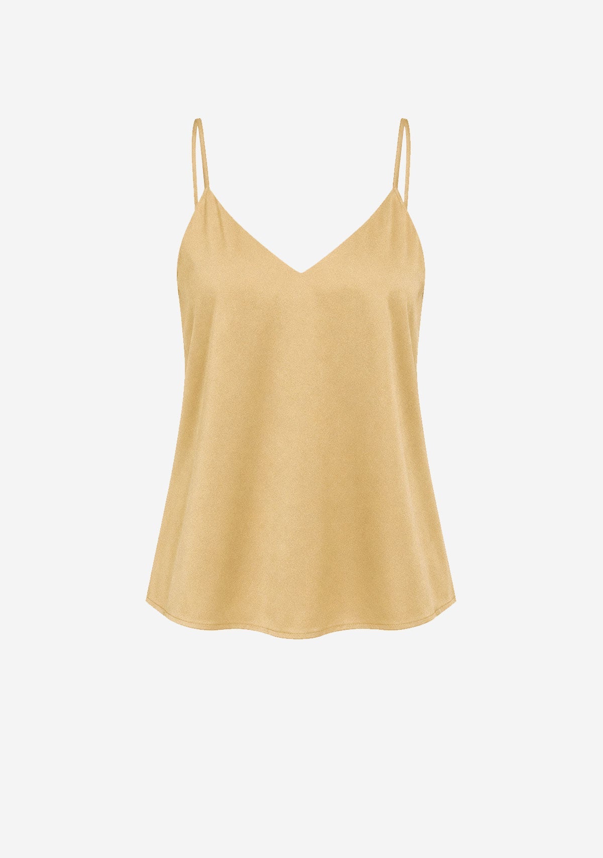Adjustable Strap V Neck Tank Top Mustard Seed Naked Zebra