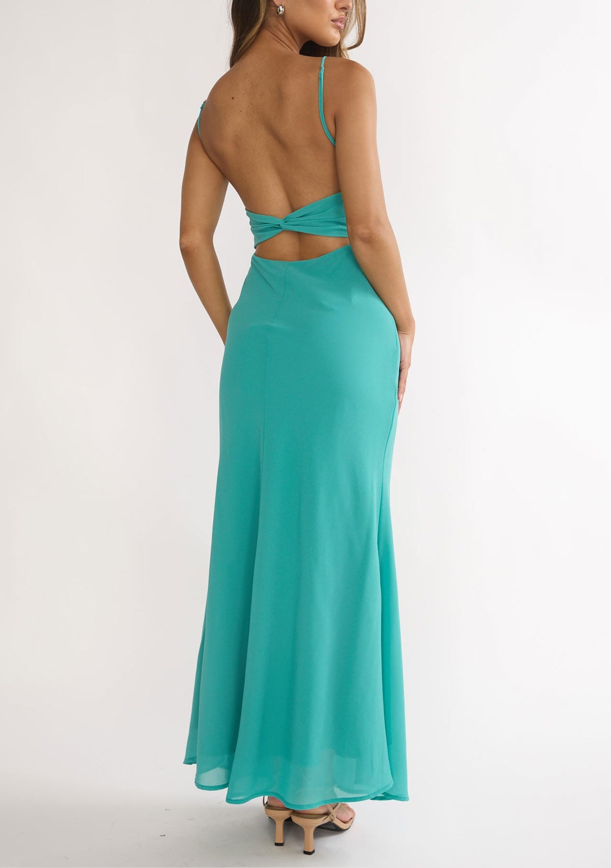 Nerida Twist Back Maxi Dress Jelly Mint