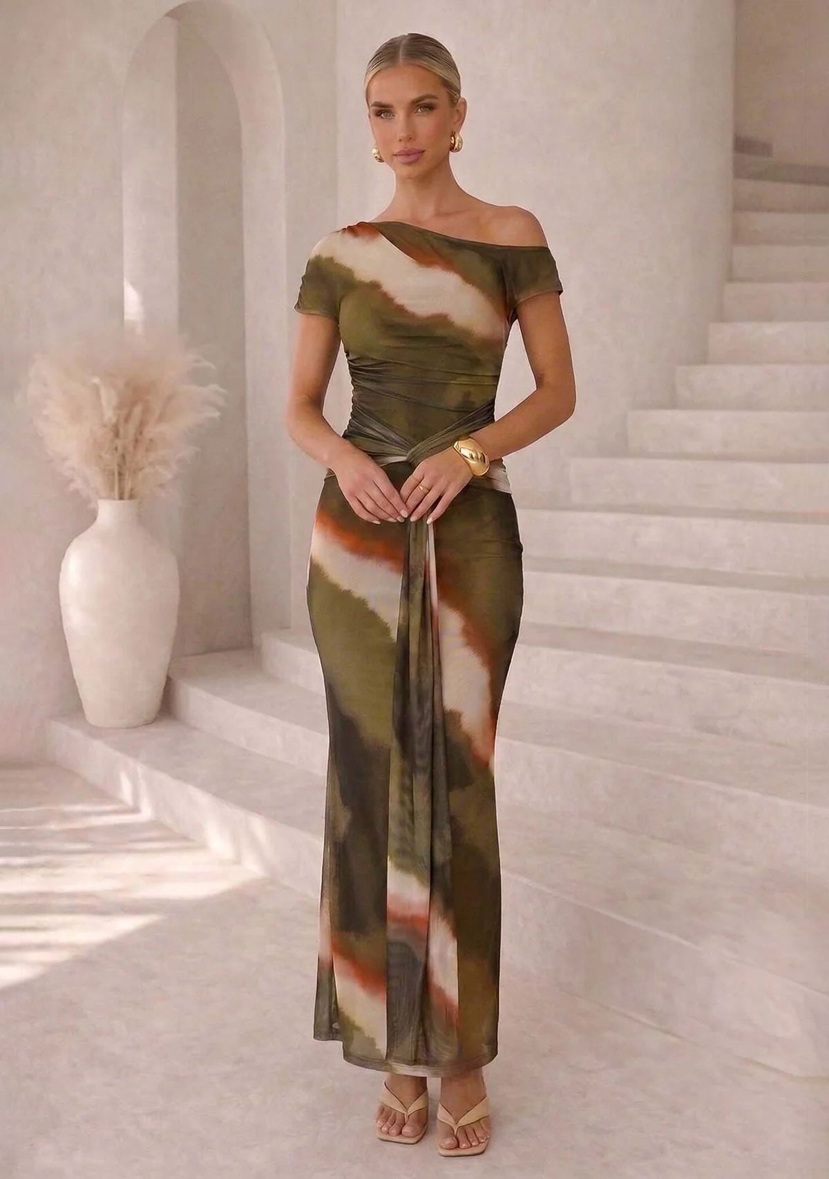 The Aurelia Dress Khaki