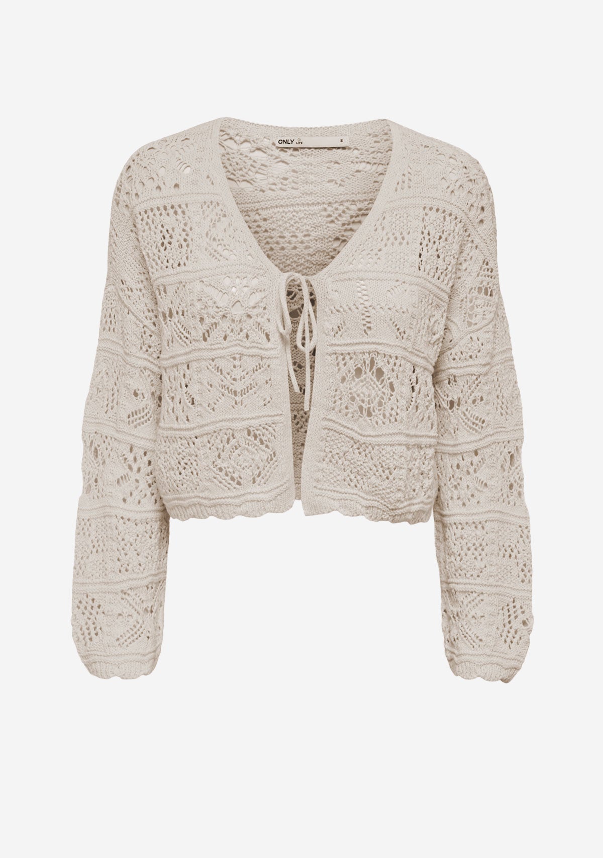 ONL Beach Life Knit Cardigan Cloud Dancer Only