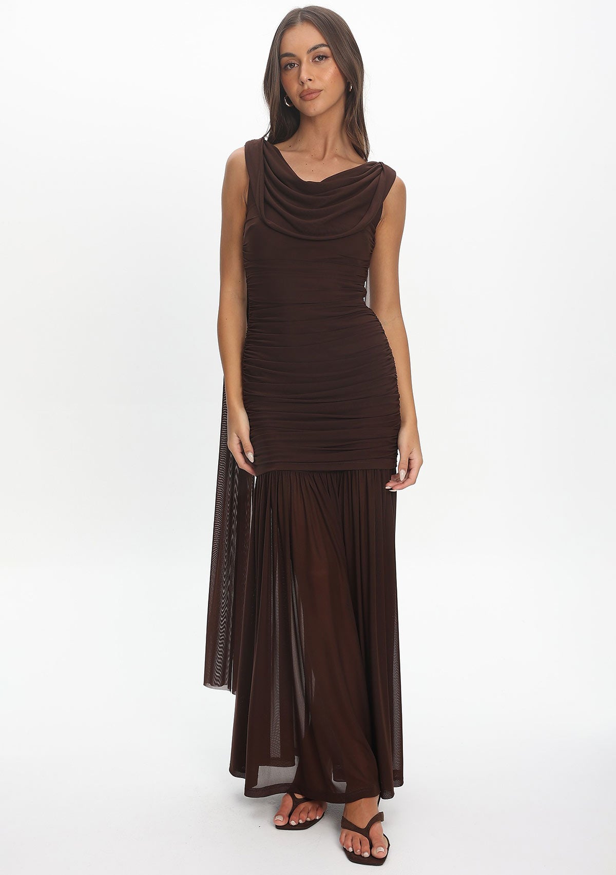 The Celia Dress Chocolate
