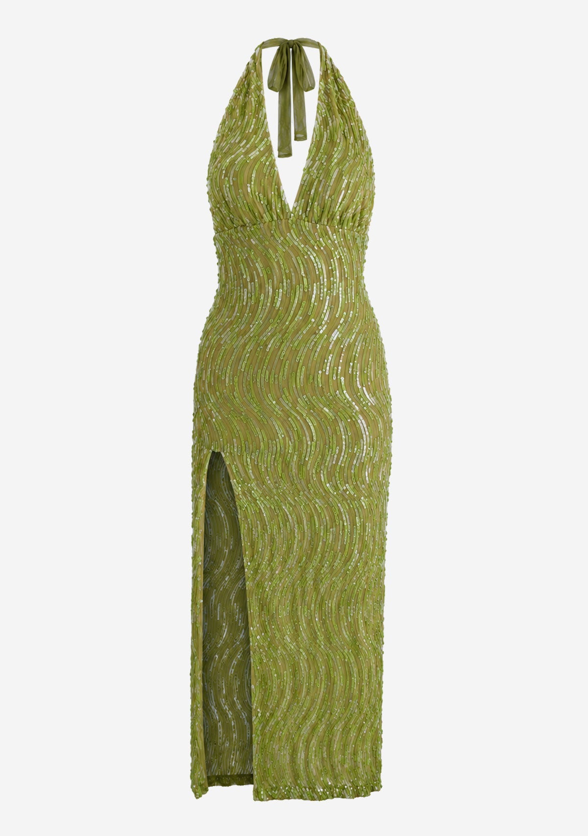 The Solara Dress Green One And Only Collective