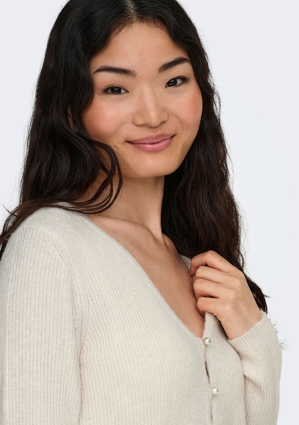 Gilet en perles ONL Rica Life Birch Melange