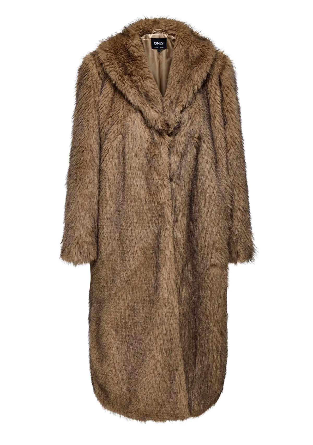 ONLdawn Life Long Faux Fur Coat Otw Tannin