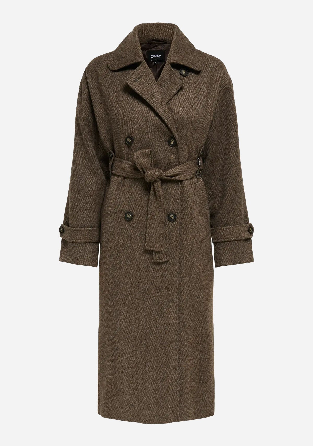 ONLgina Life Coat Otw Seal Brown
