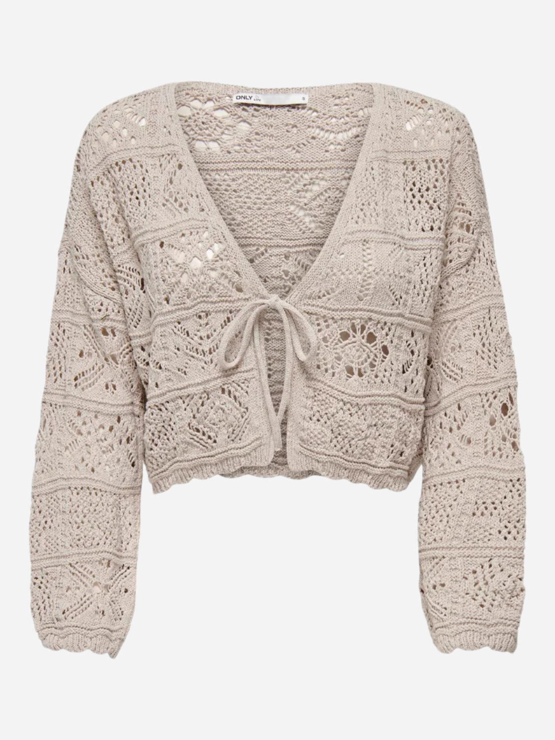 ONL Beach Life Knit Cardigan Cloud Dancer