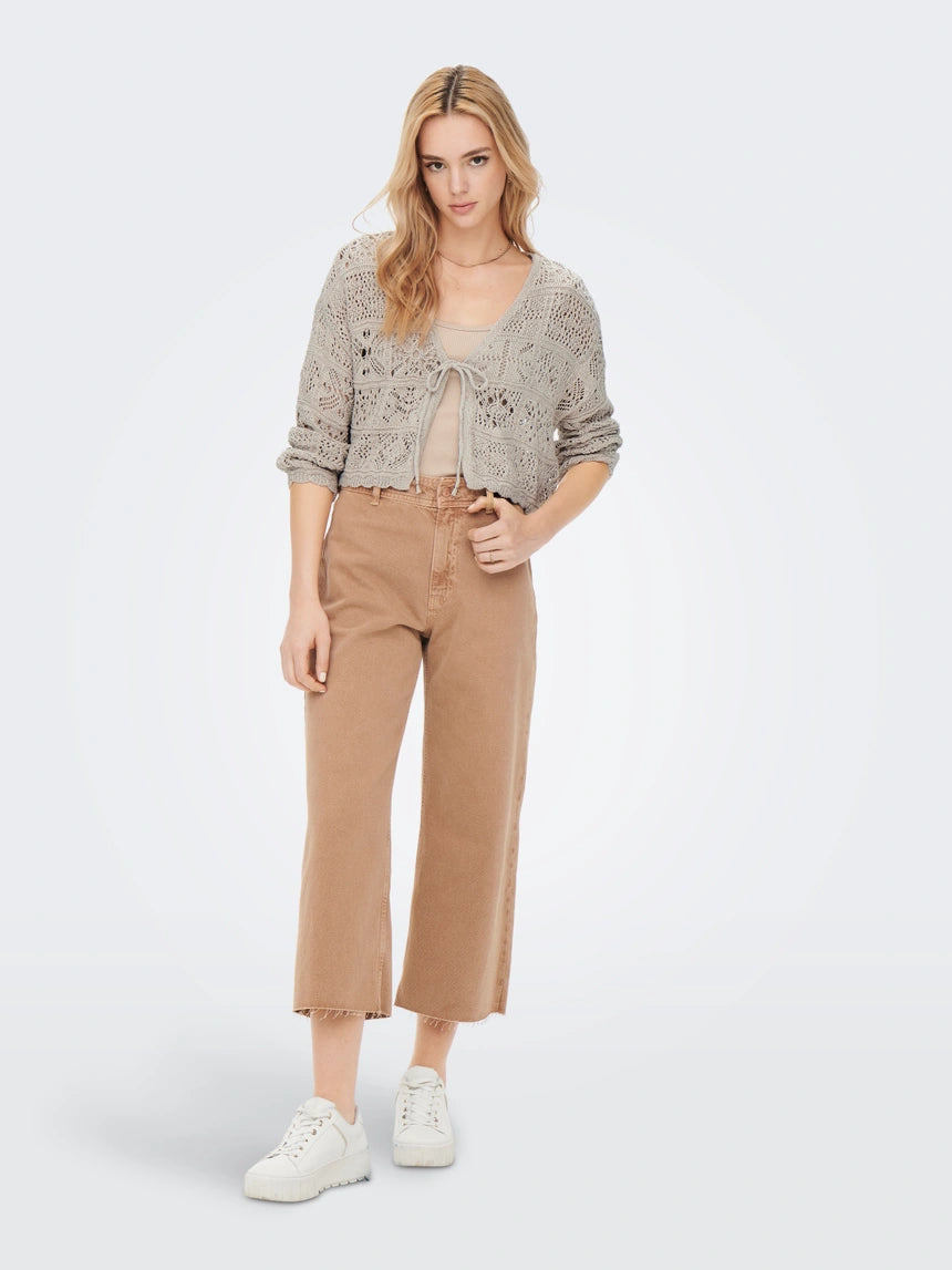 ONL Beach Life Knit Cardigan Cloud Dancer