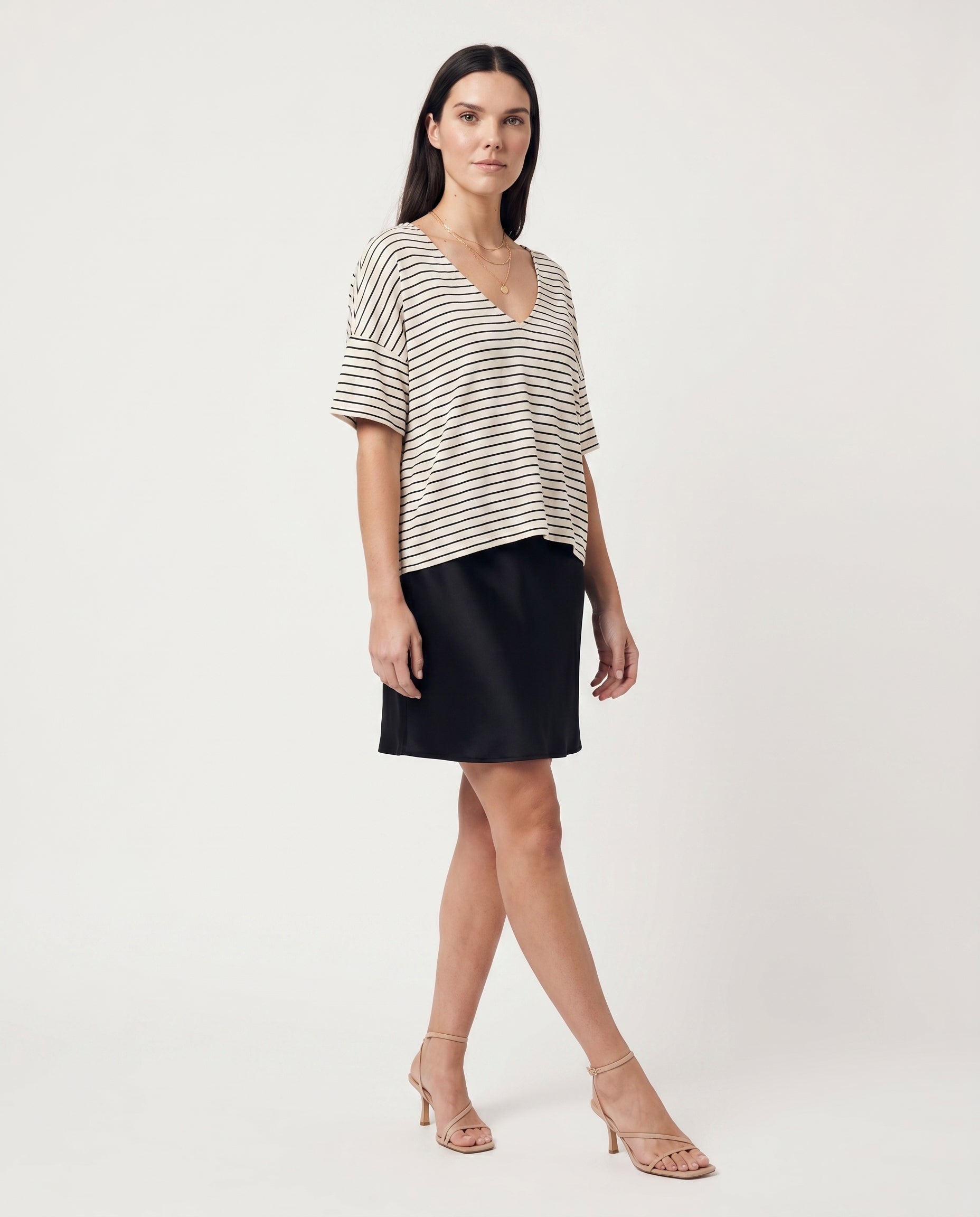 Vmholli 2/4 V-Neck Loose Top Vero Moda