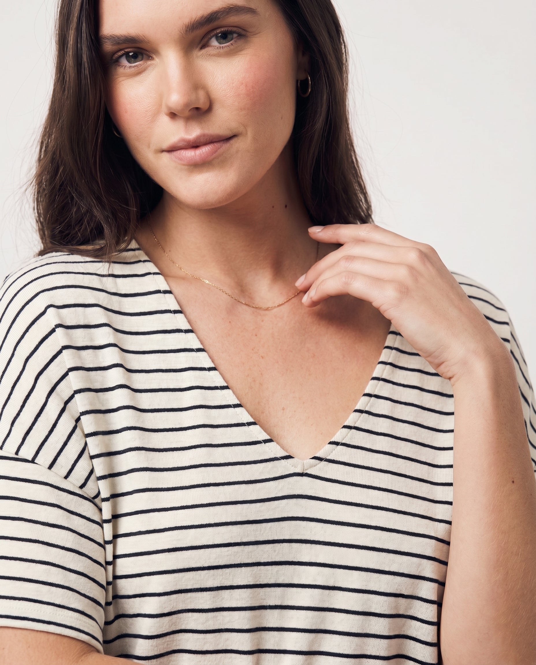Vmholli 2/4 V-Neck Loose Top Vero Moda