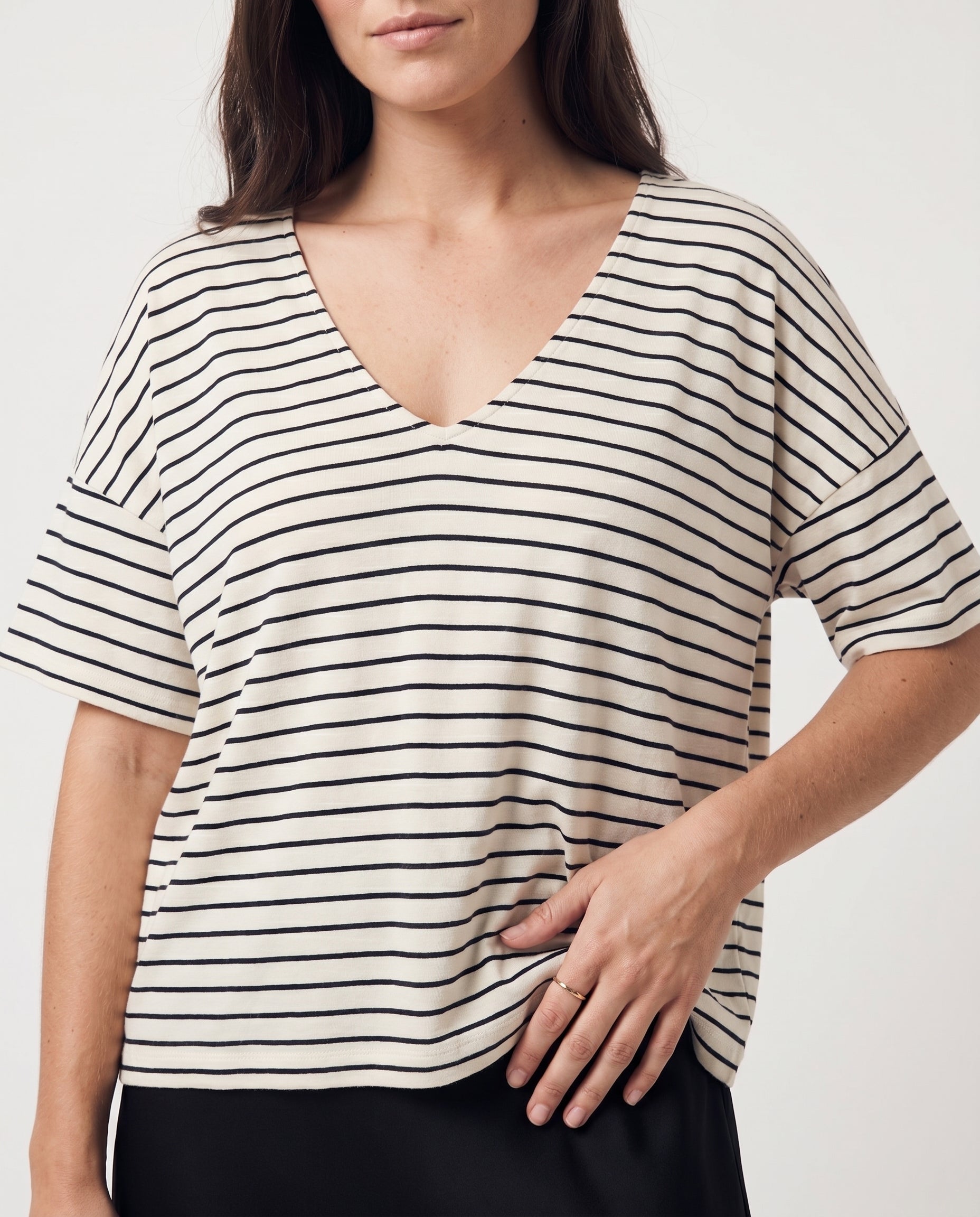 Vmholli 2/4 V-Neck Loose Top Vero Moda