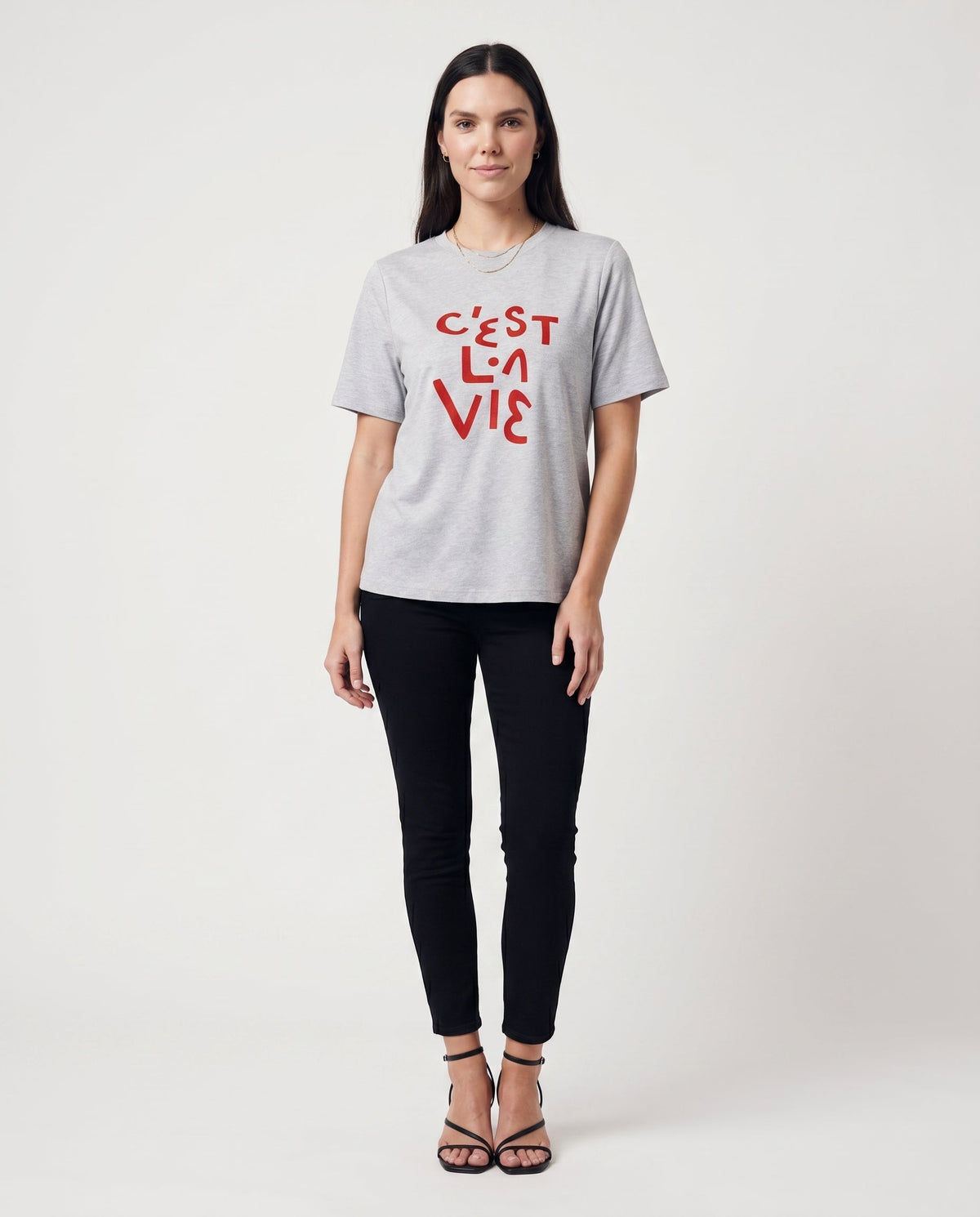 Statement Graphic Tee Gray ALTAR