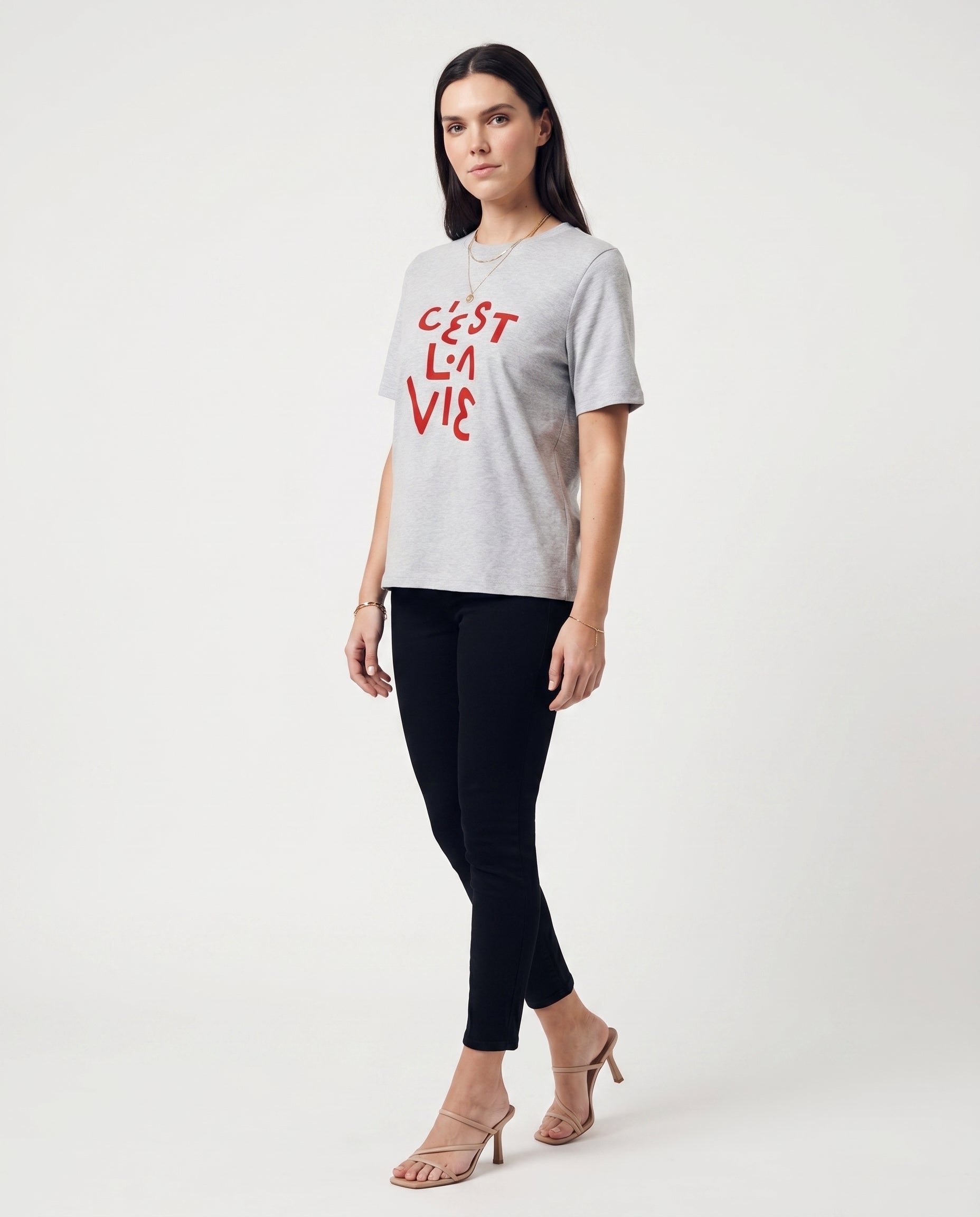 Statement Graphic Tee Gray