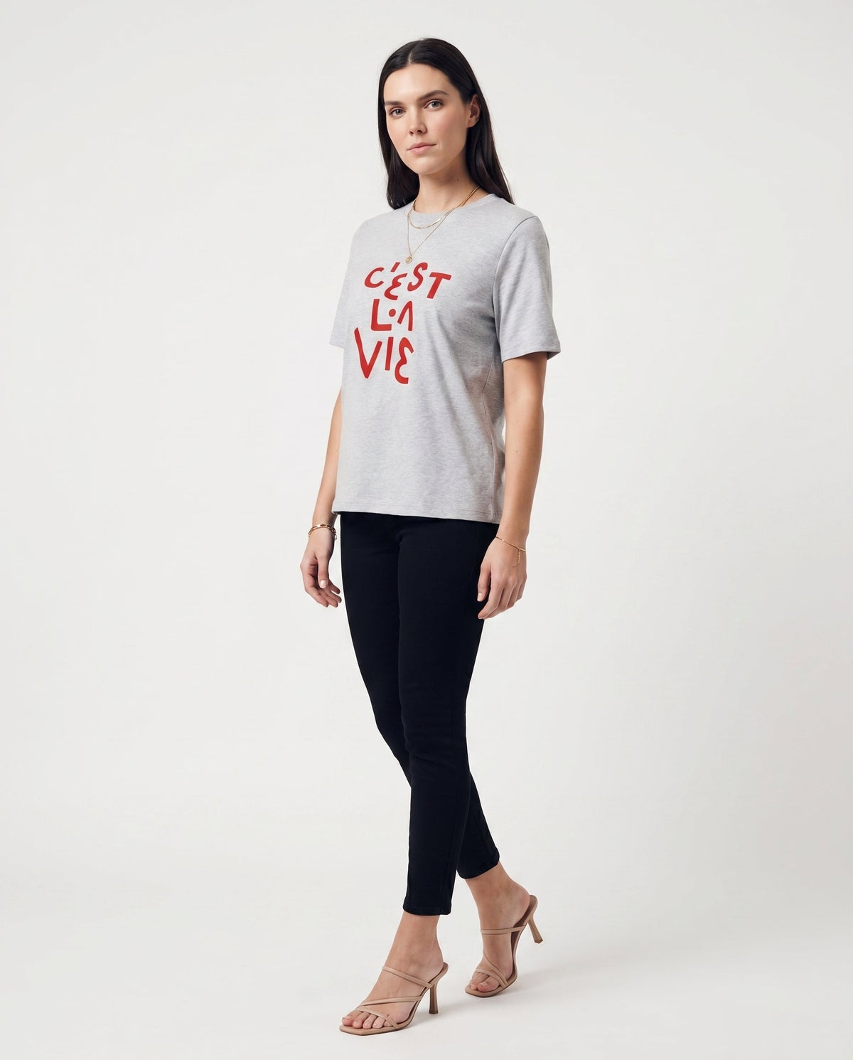 Statement Graphic Tee Gray ALTAR