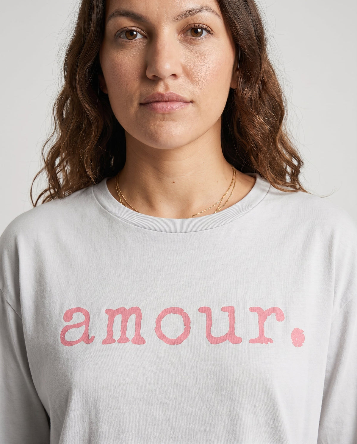 Everyday Cotton Tee Long Sleeve White SLOW HIGH