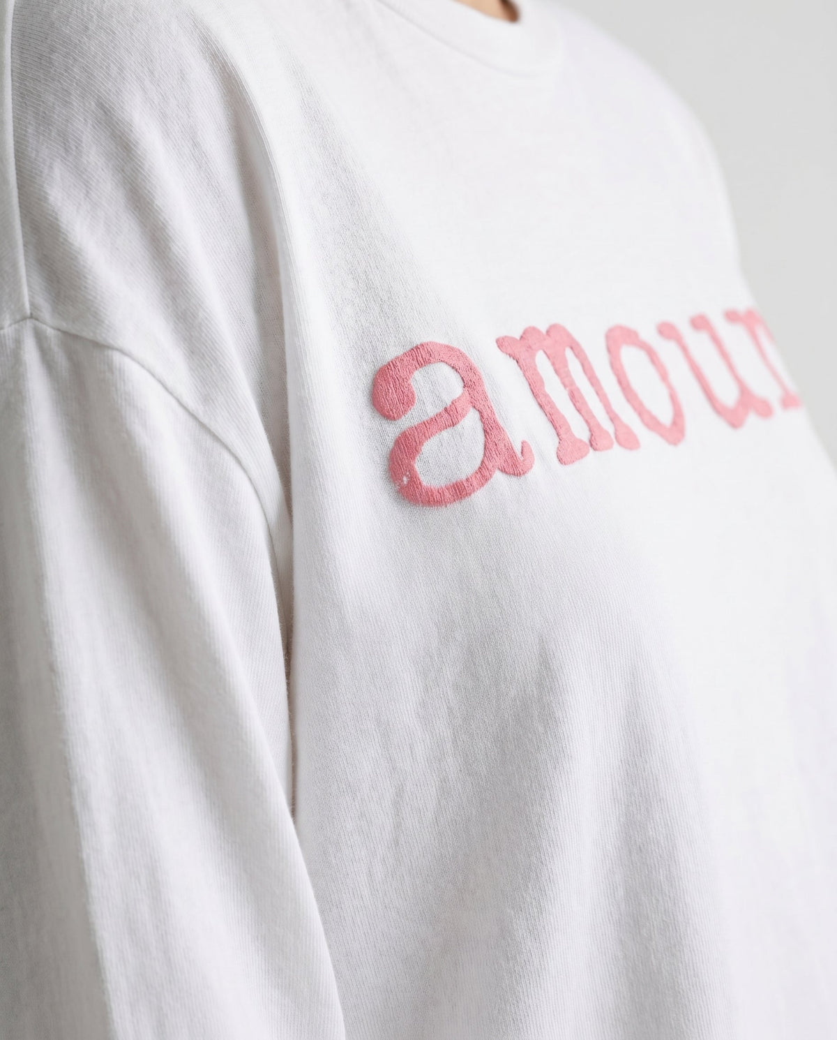 Everyday Cotton Tee Long Sleeve White SLOW HIGH