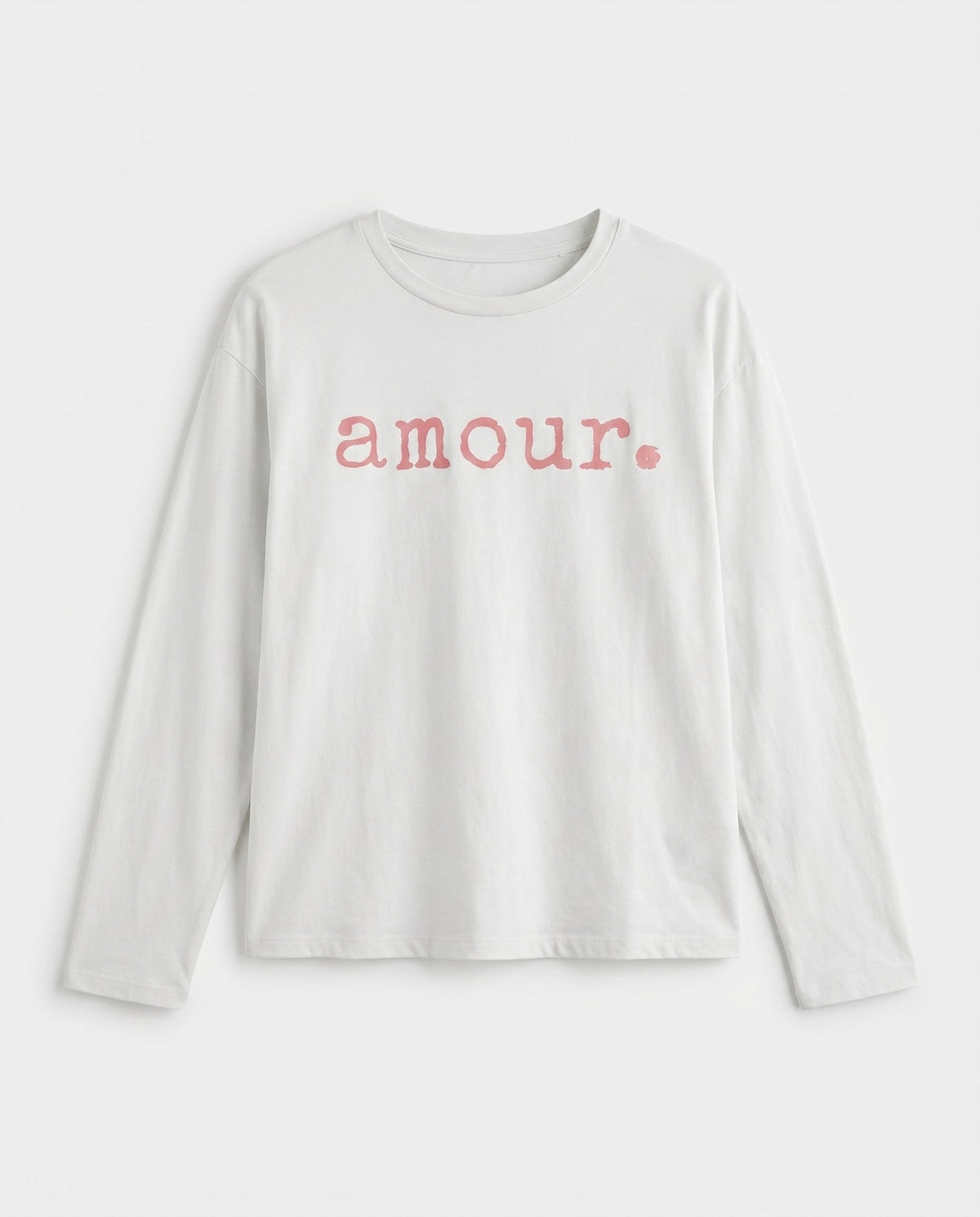 Everyday Cotton Tee Long Sleeve White SLOW HIGH