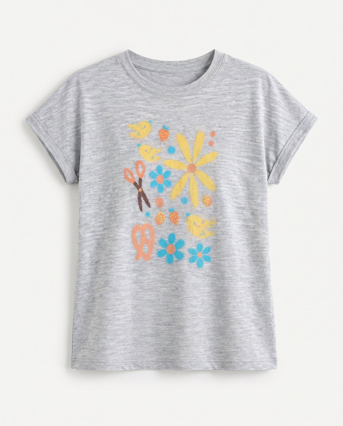 Statement Graphic Tee Gray Gray 29 28