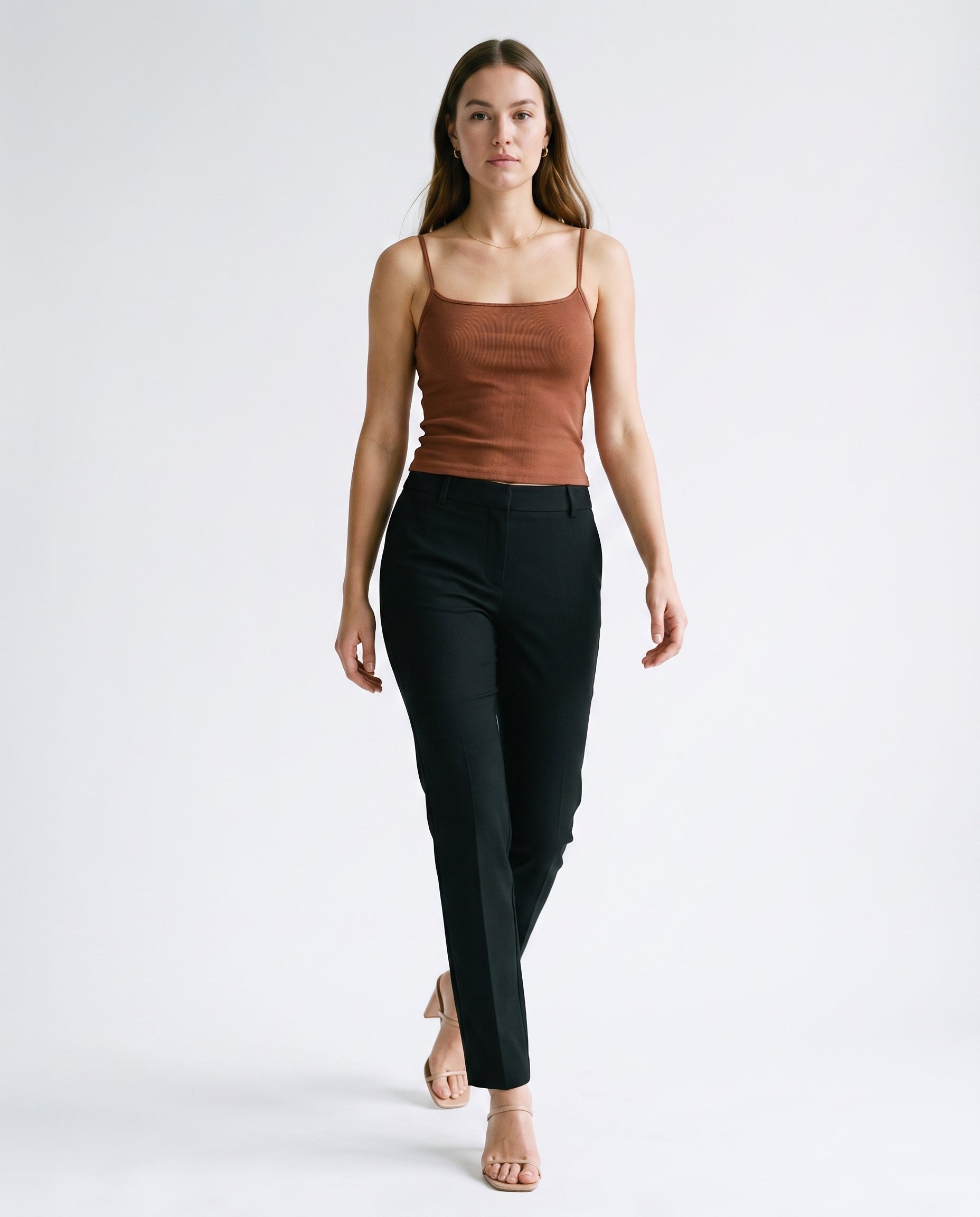 Basic Crop Tank Coffe Coffee 12 Rue Collette