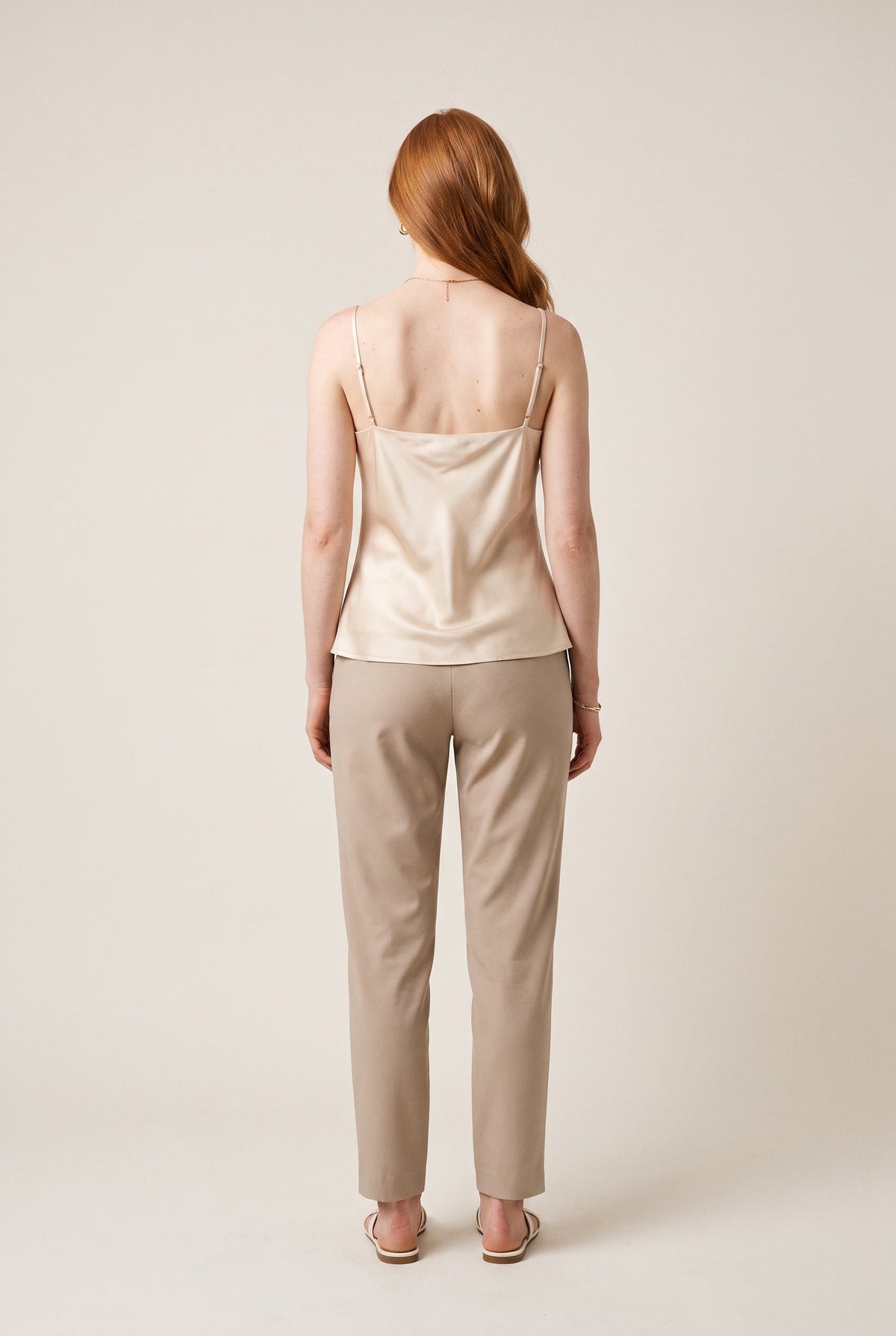 Mari Satin Tank Cream Mari