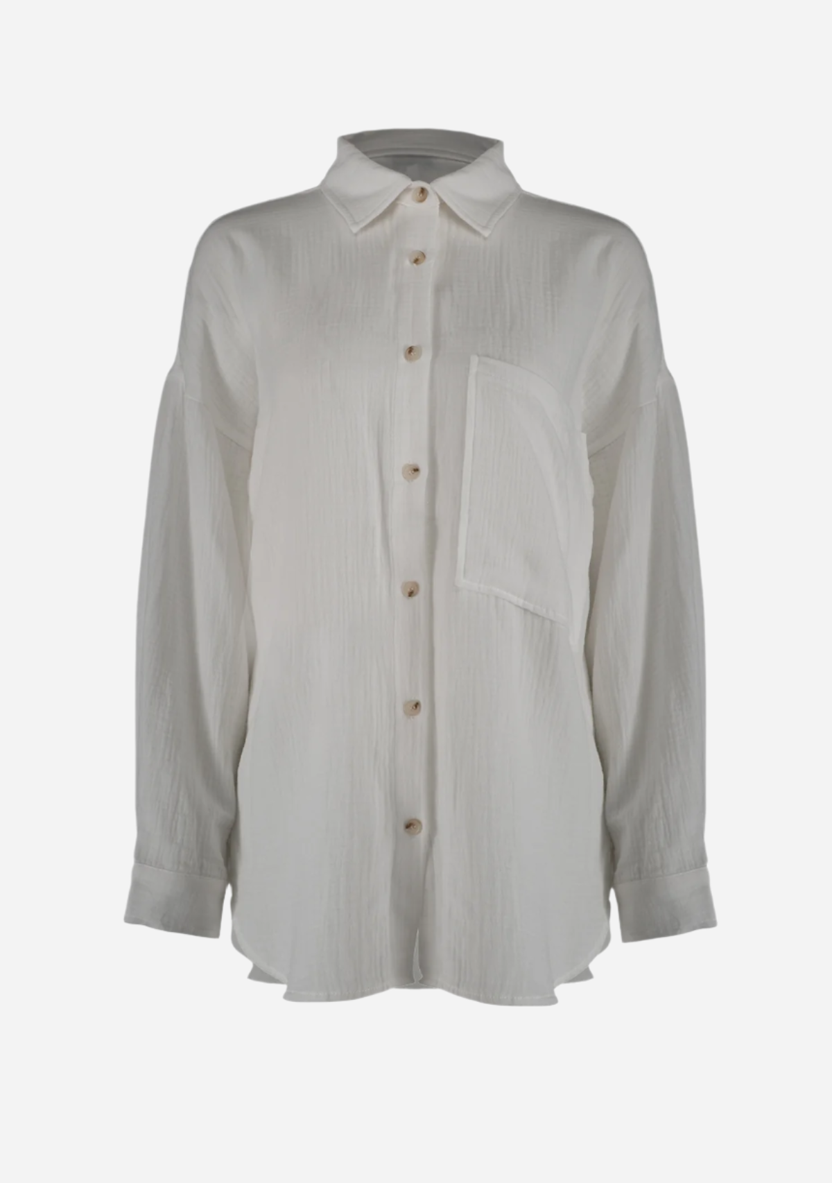 Oversized Gauze Cotton Shirt The Latest Scoop