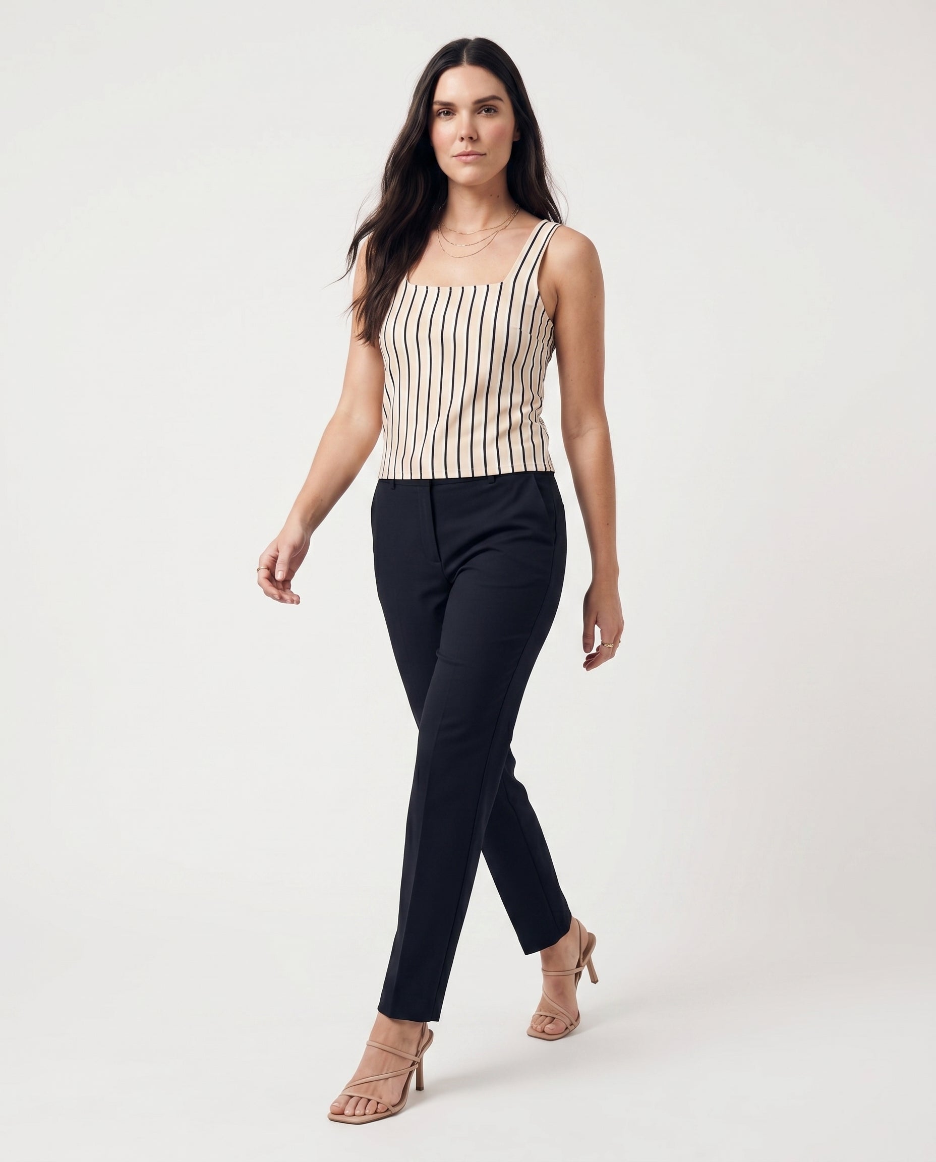 Vm Mymilo Sl Button Crop Top Silver Lining Heidi