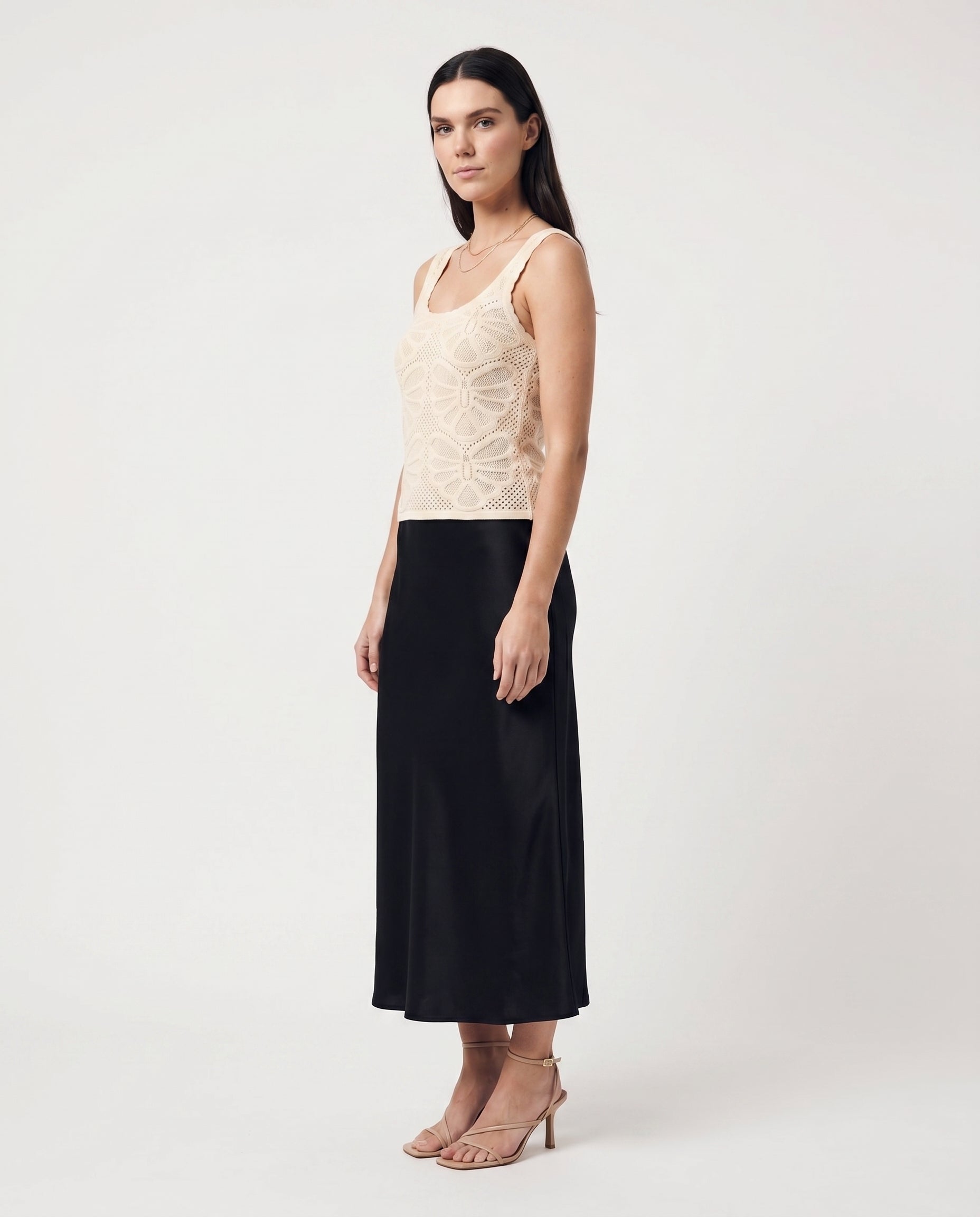 Vmcarlin Sl U-Neck Top Birch