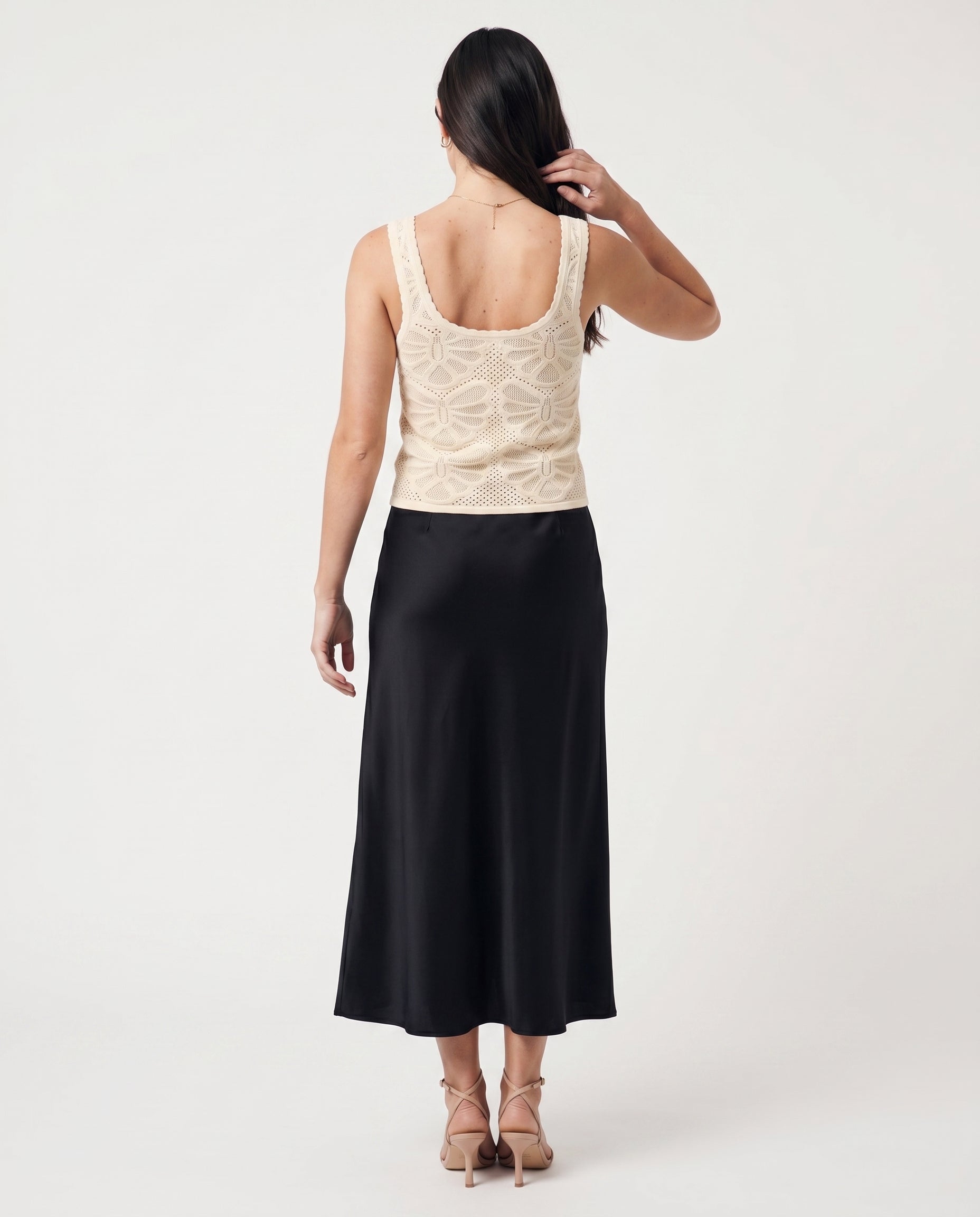 Vmcarlin Sl U-Neck Top Birch