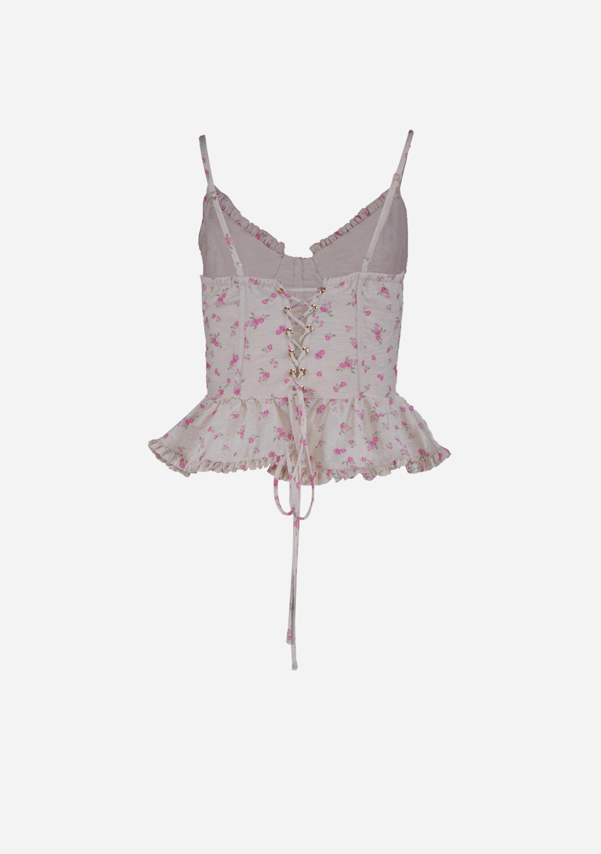 Floral Peplum Bustier Top Sweet Rose Dress Forum Inc.