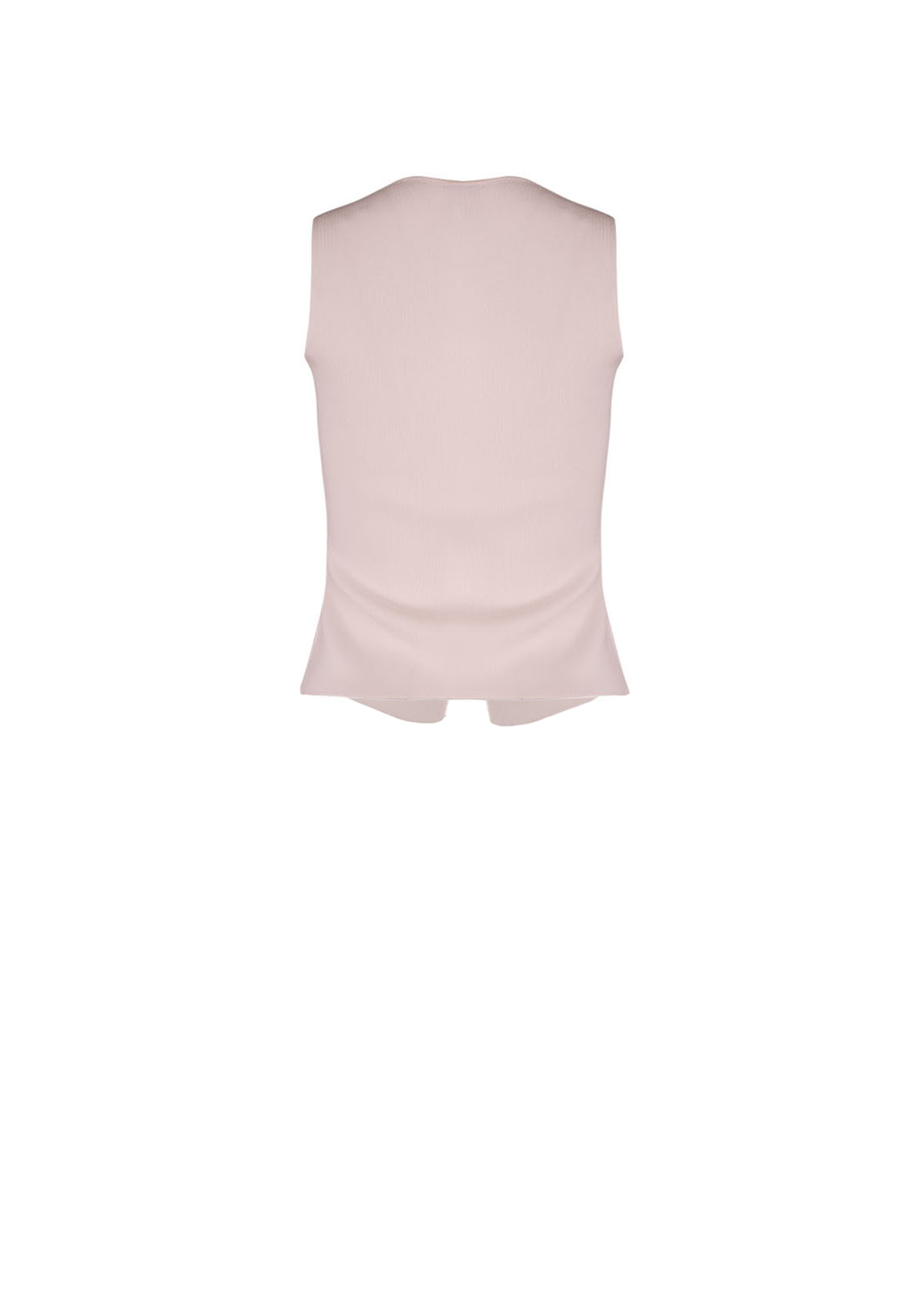 V Neck Knit Vest Off White