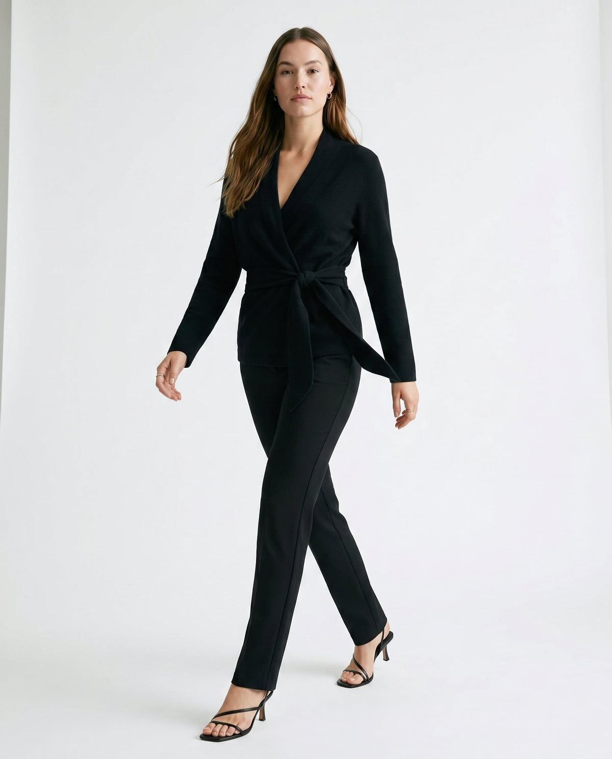 Black Draped Top Black ALTAR