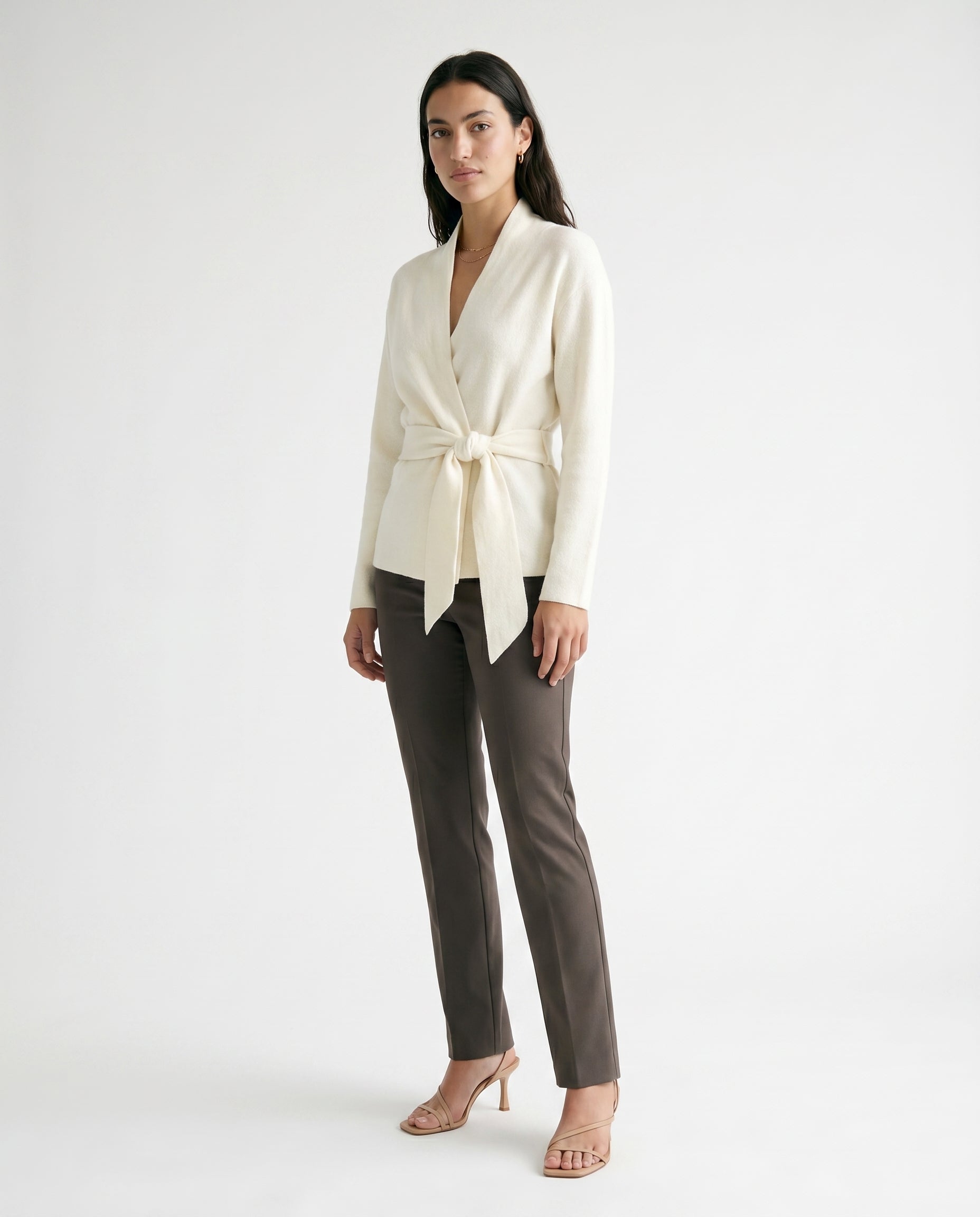 Ivory Draped Top Ivory ALTAR