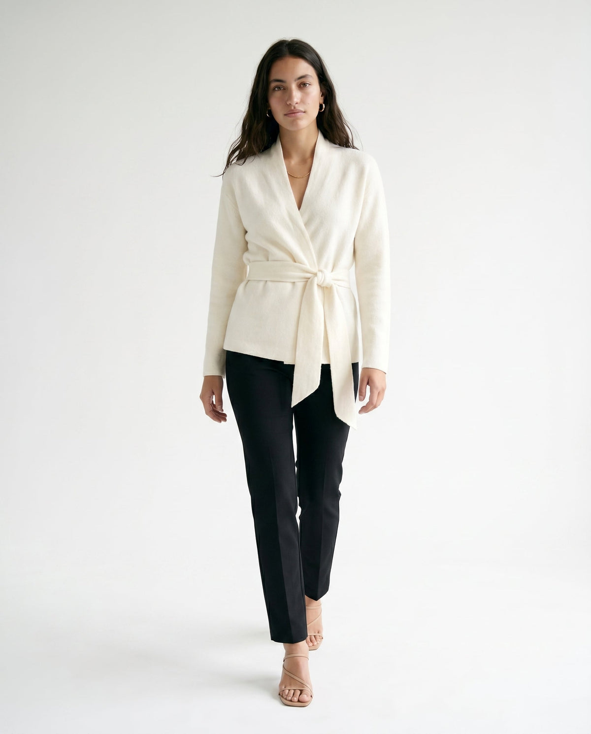 Ivory Draped Top Ivory ALTAR