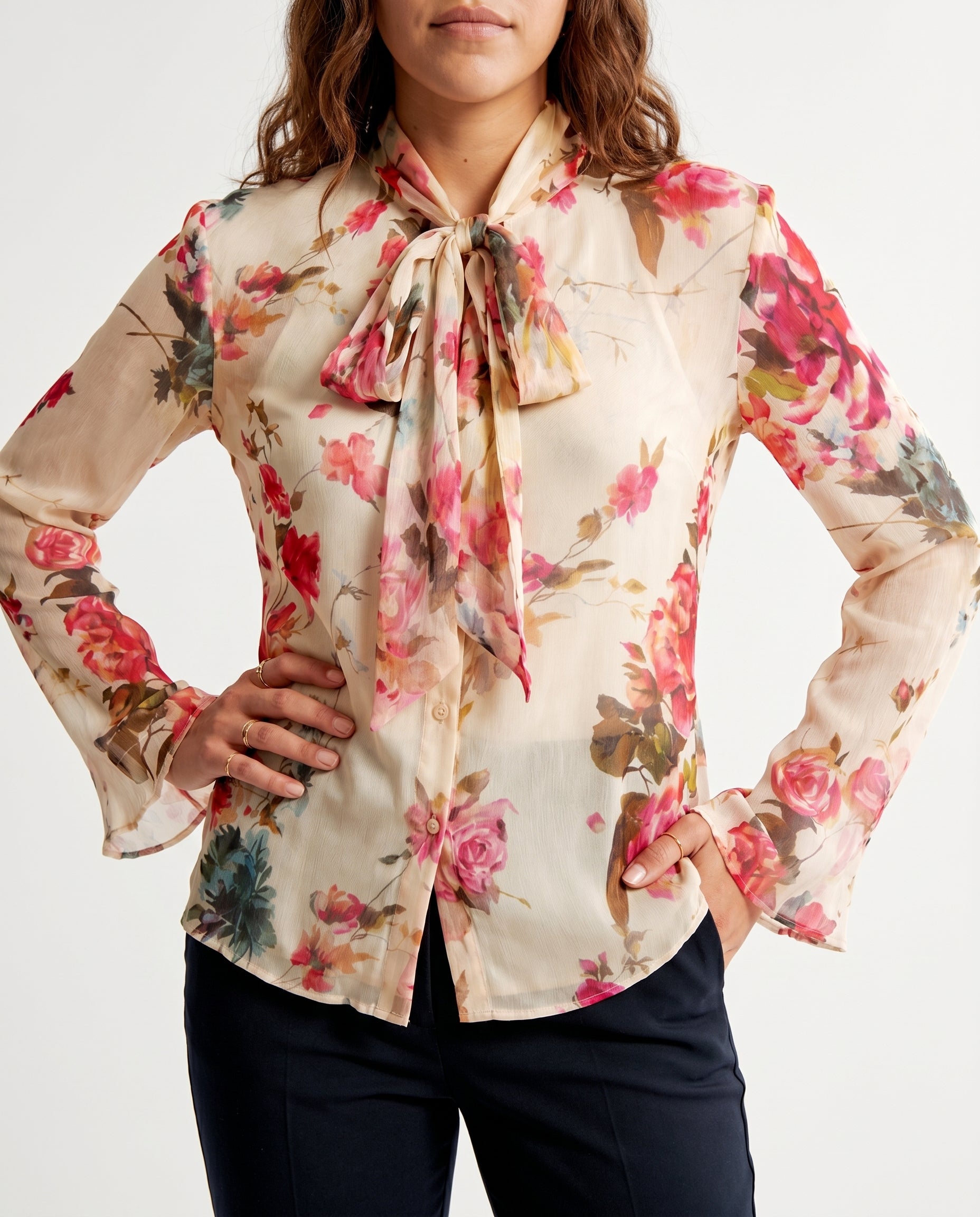 Floral Print Blouse Print