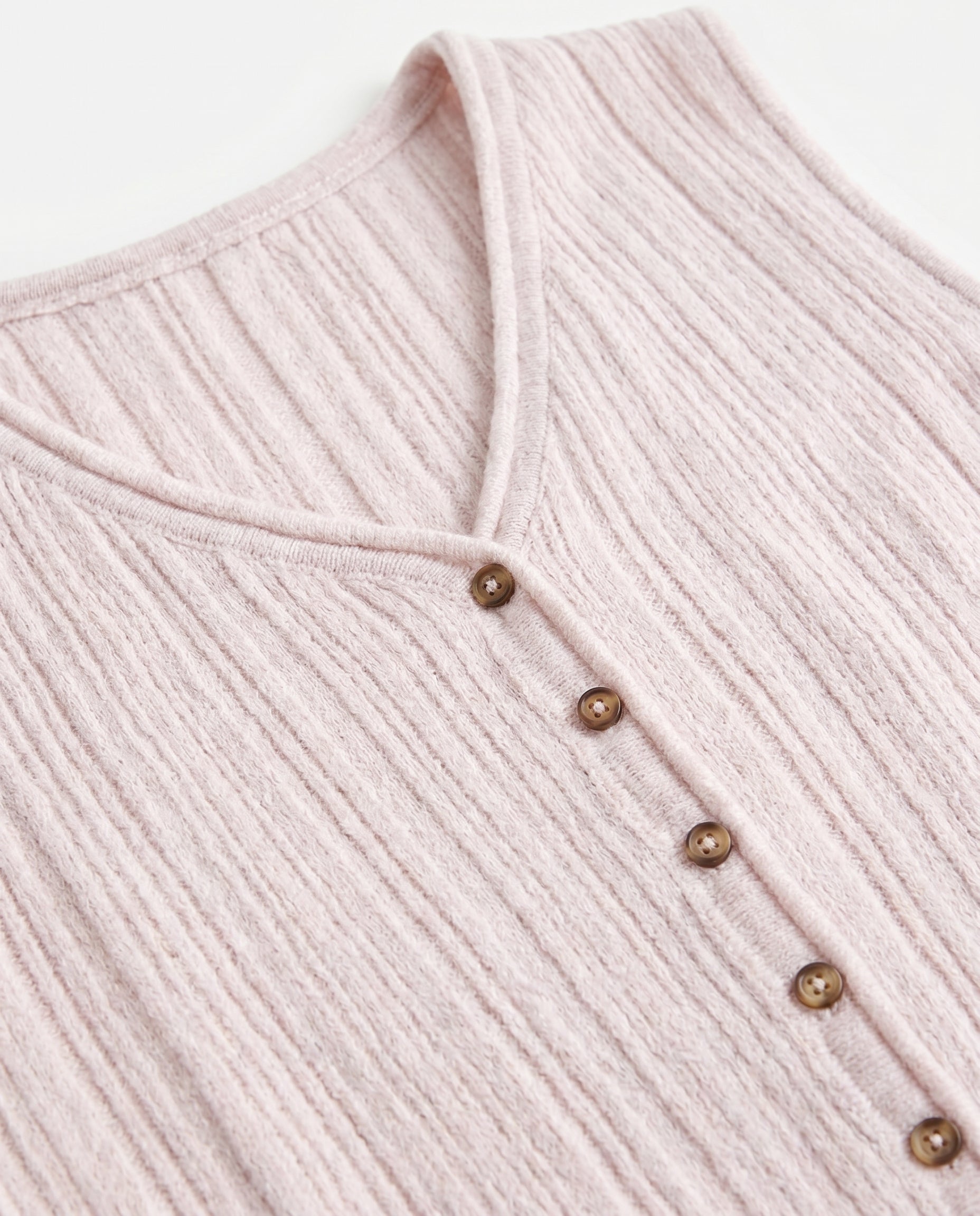 Tailored Button Vest Gray