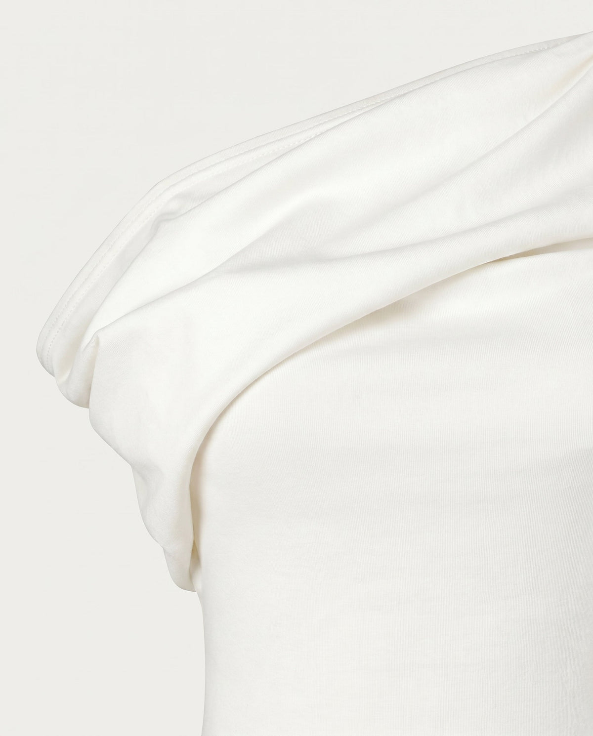 Asymmetrical One-Shoulder Top White 12 Rue Collette